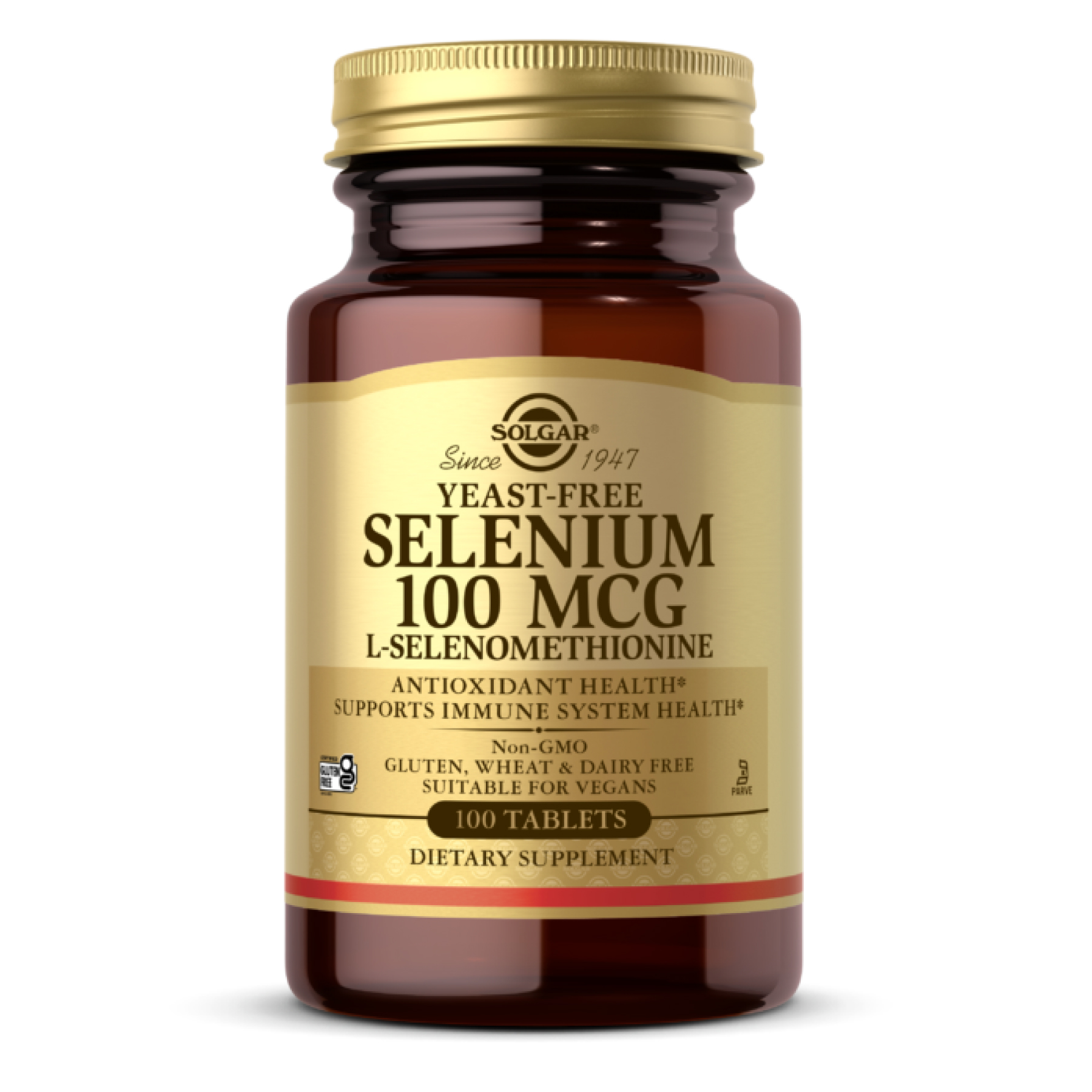 selenium-yeast-free-100-mcg-100-tabs-89357458536317_5d91b8a2a2 Selenium Yeast-Free 100mcg - 100 tabs - Зображення 1