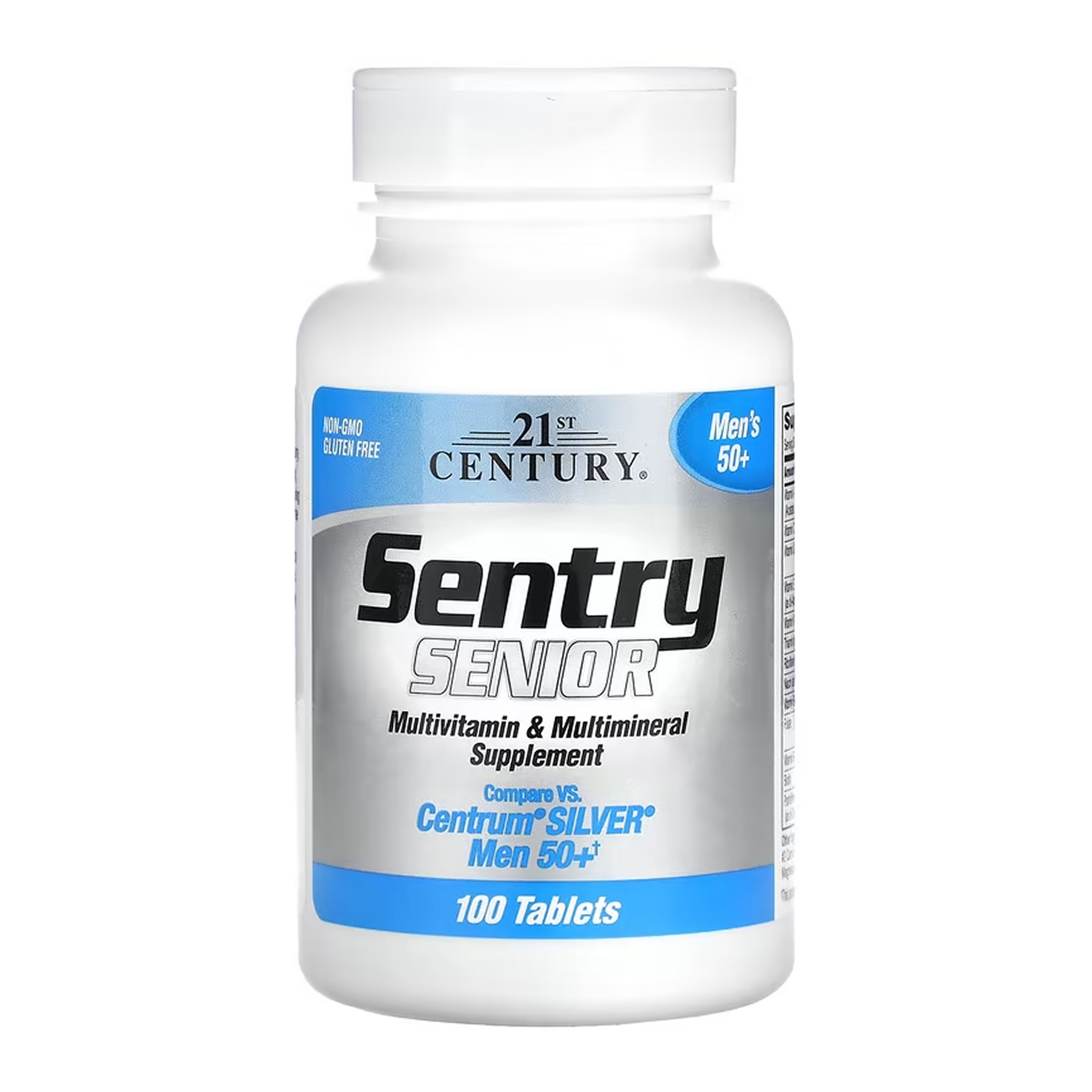 sentry-senior-men-50-100-tabs-78342652670518_cd59346d32 Sentry Senior Men 50+ - 100 tabs - Зображення 1