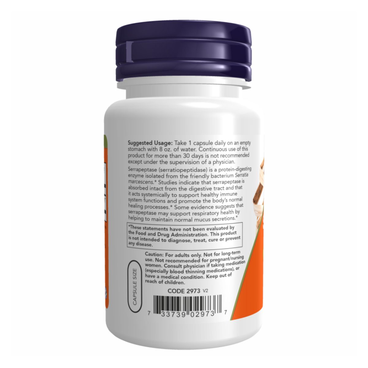 Serrapeptase 60,000 Units - 60 vcaps - Зображення 3