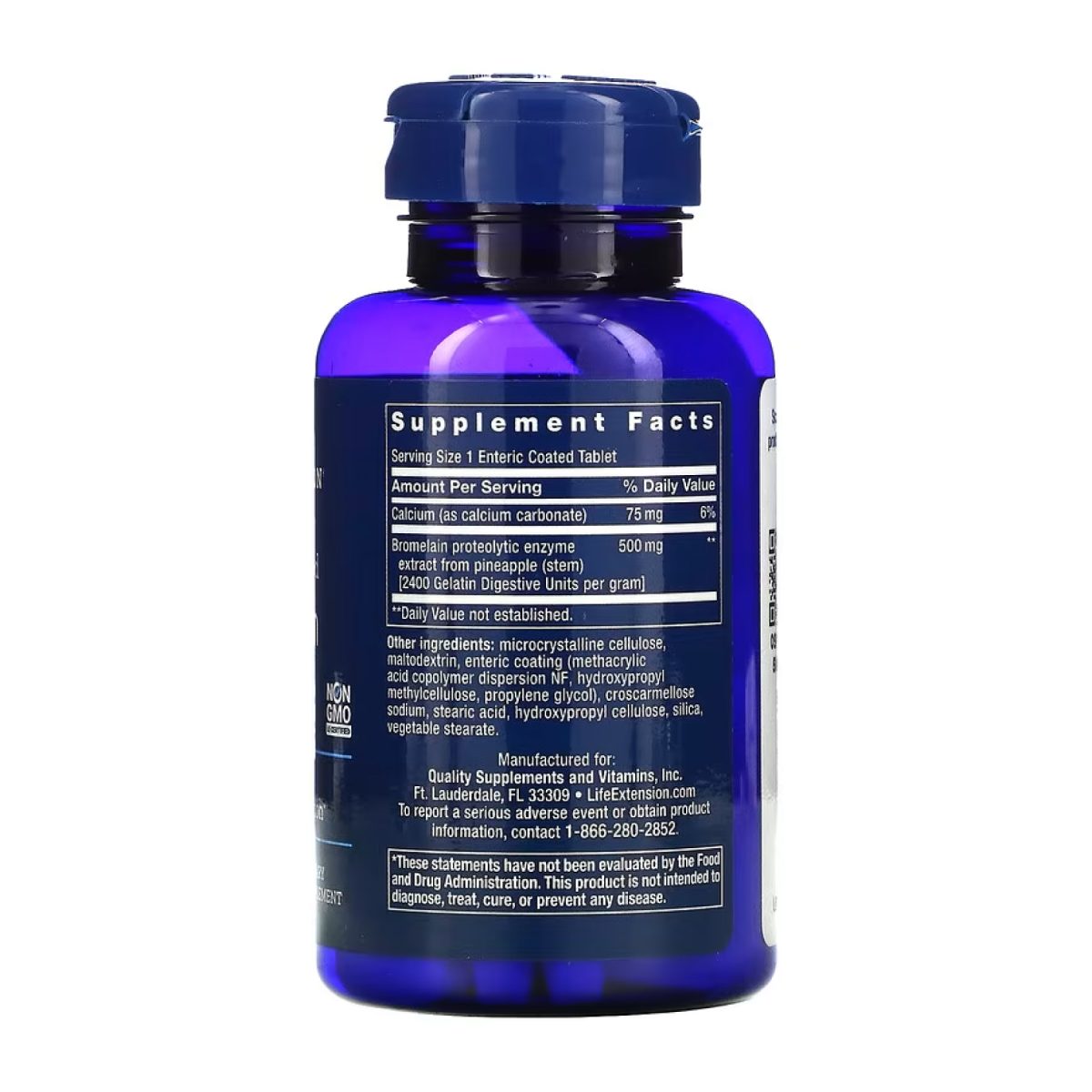 Specially-Coated Bromelain	500 mg - 60 tabs - Зображення 2