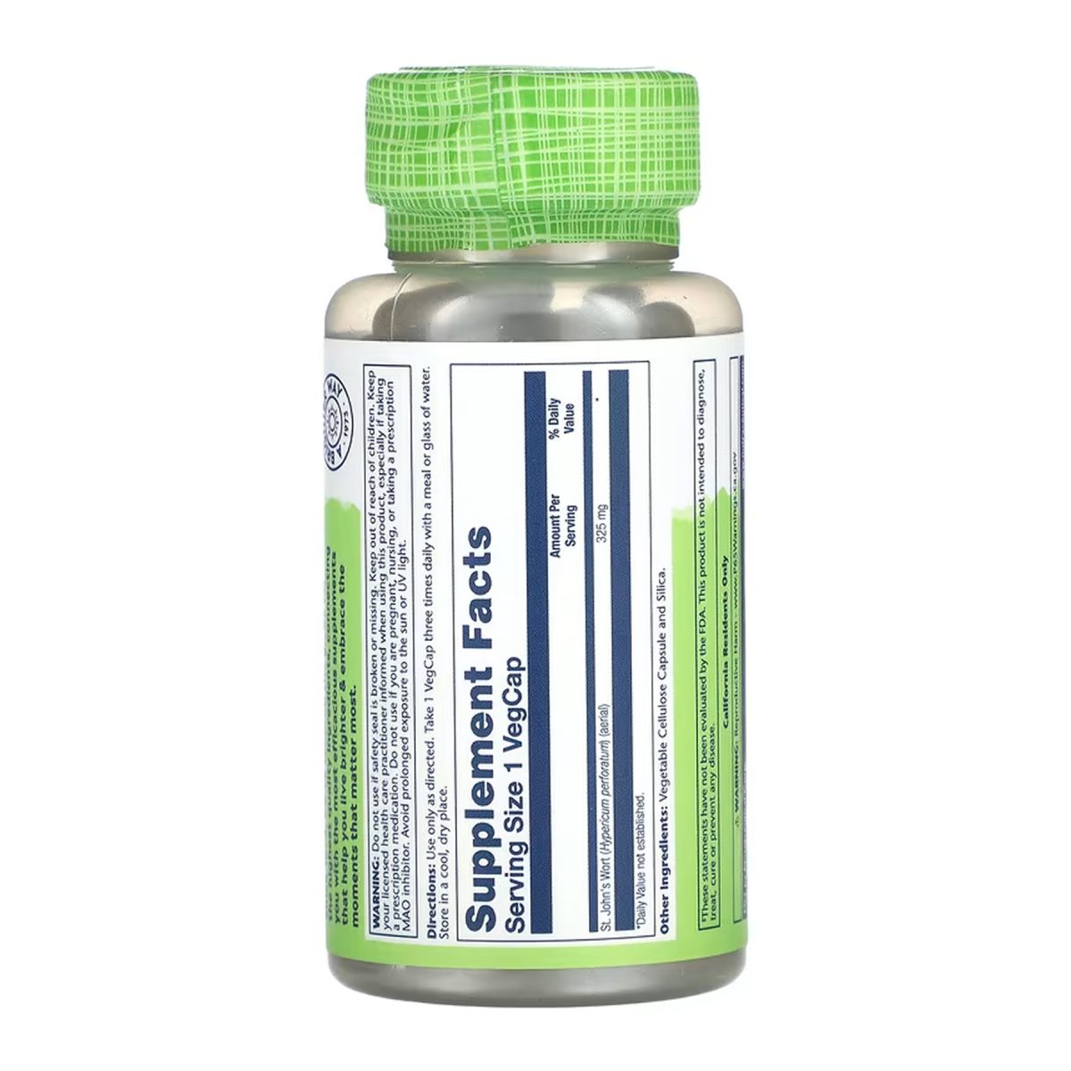 St. John's Wort Aerial 325mg - 100 vcaps - Зображення 2