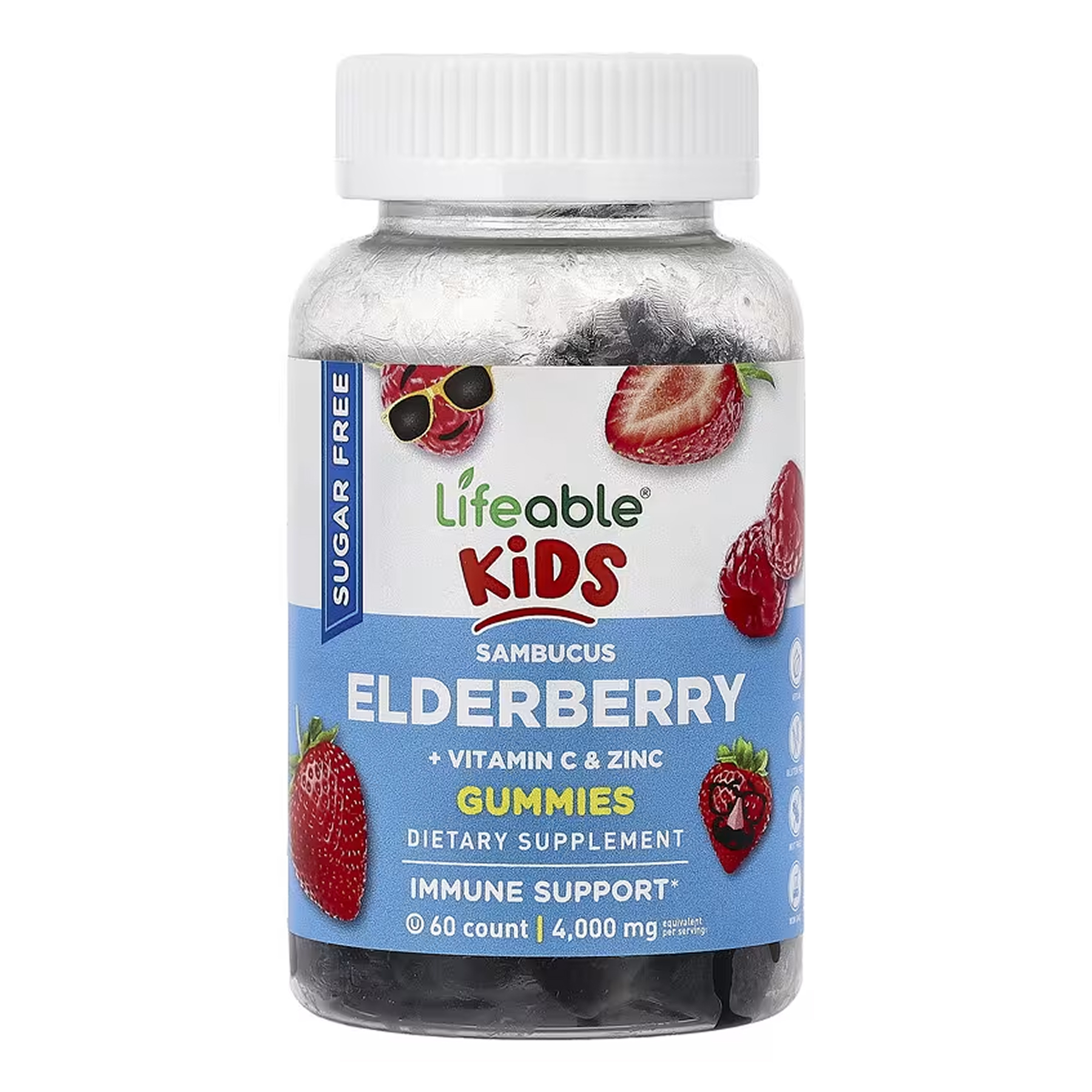 sugar-free-sambucus-elderberry-vitamin-c-and-zinc-kids-60-gummies-12226988540865_b29a16d55d Sambucus Elderberry + Vitamin C and Zinc Kids Sugar Free - 60 gummies - Зображення 1