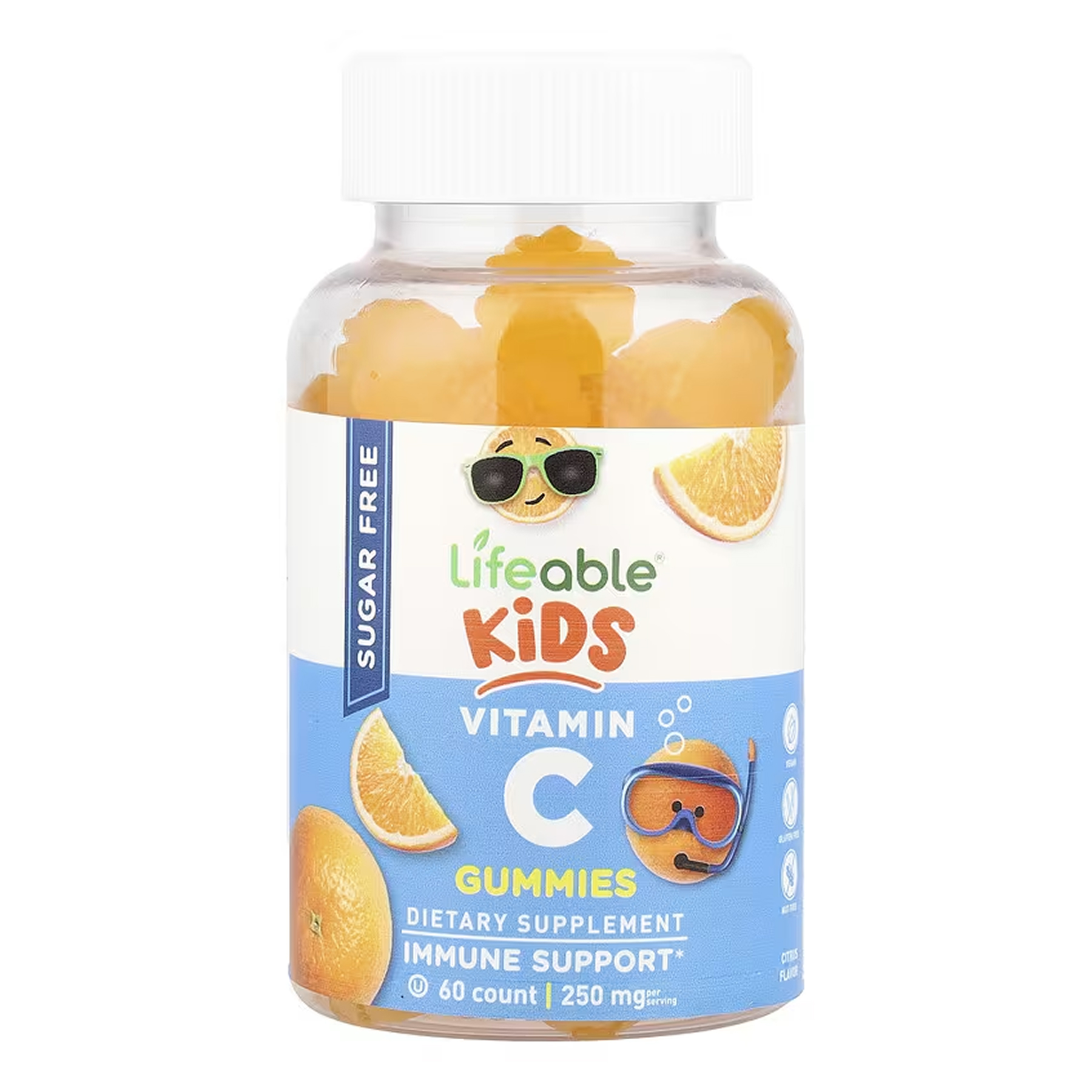 sugar-free-vitamin-c-kids-60-gummies-47359229010081_39f0230ce9 Vitamin C Kids Sugar Free - 60 gummies - Зображення 1