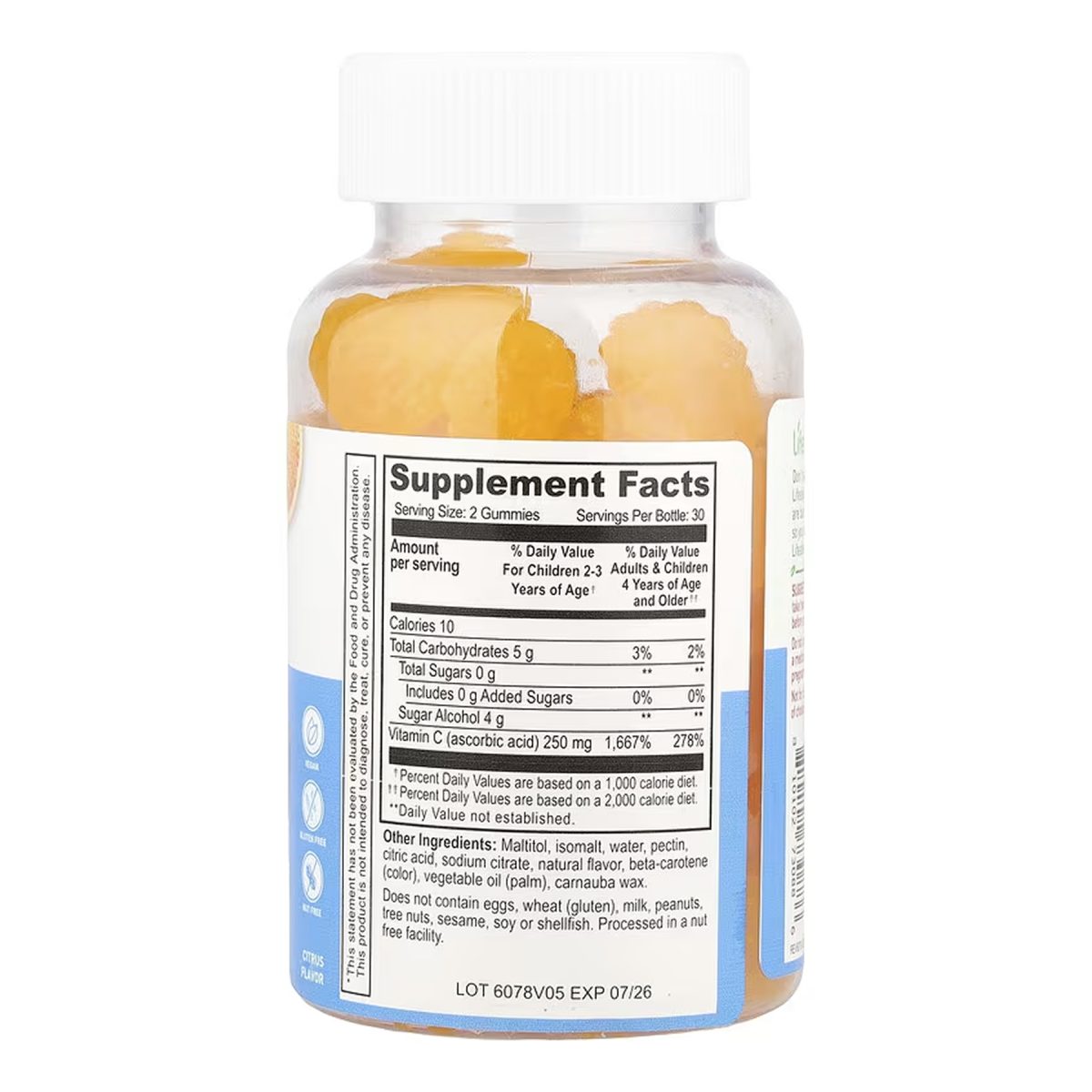Vitamin C Kids Sugar Free - 60 gummies - Зображення 2
