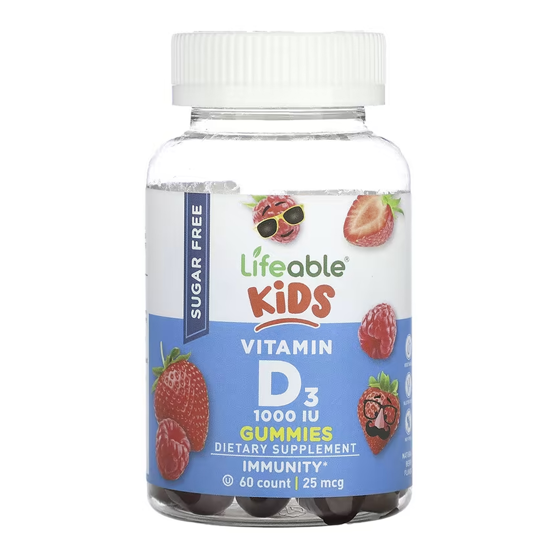 sugar-free-vitamin-d-kids-60-gummies-98890852724720_e8abe9c021 Vitamin D Kids Sugar Free - 60 gummies - Зображення 1