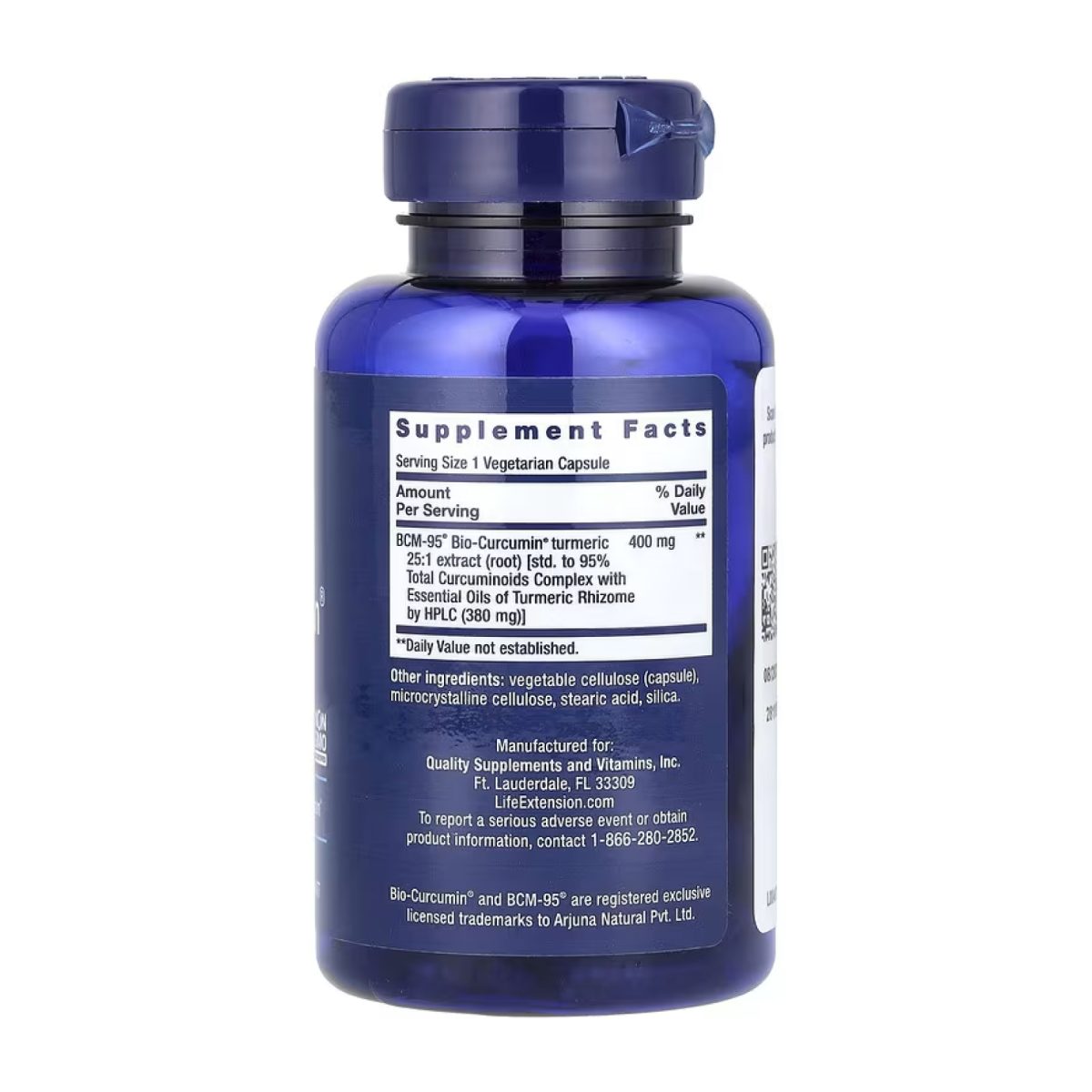 Super Bio-Curcumin® Turmeric Extract 400 mg - 60 vcaps - Зображення 2