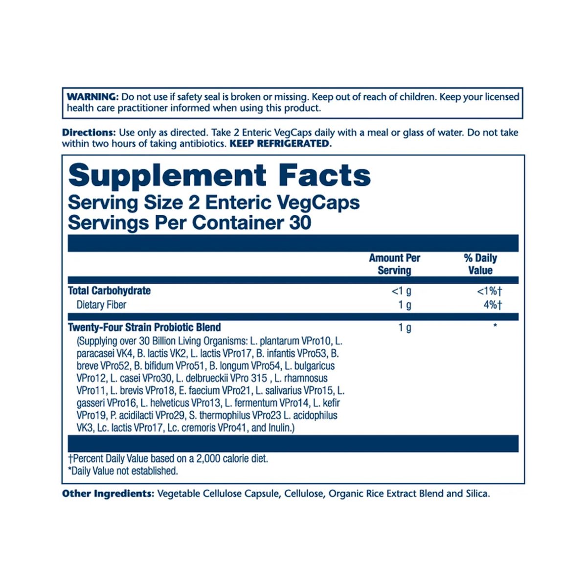 Super Multidophilus 24 Strain Probiotic 30 Billion Cfu - 60 vcaps - Зображення 2