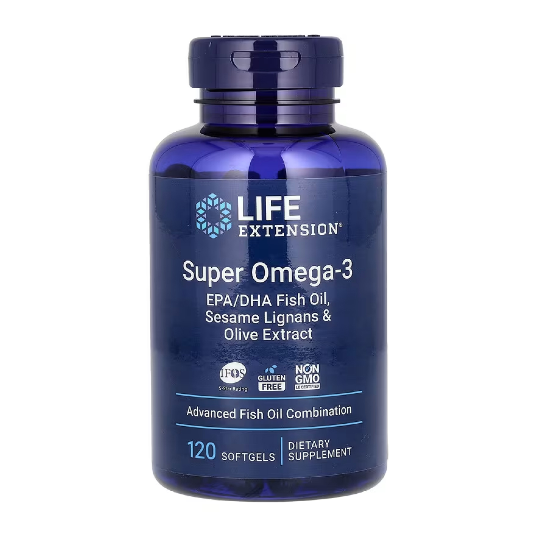super-omega-3-epa-dha-fish-oil-sesame-lignans-olive-extractle-47695322575610_deee7db032 Super Omega-3 EPA/DHA Fish Oil Sesame Lignans & Olive Extract - 120 softgels - Зображення 1