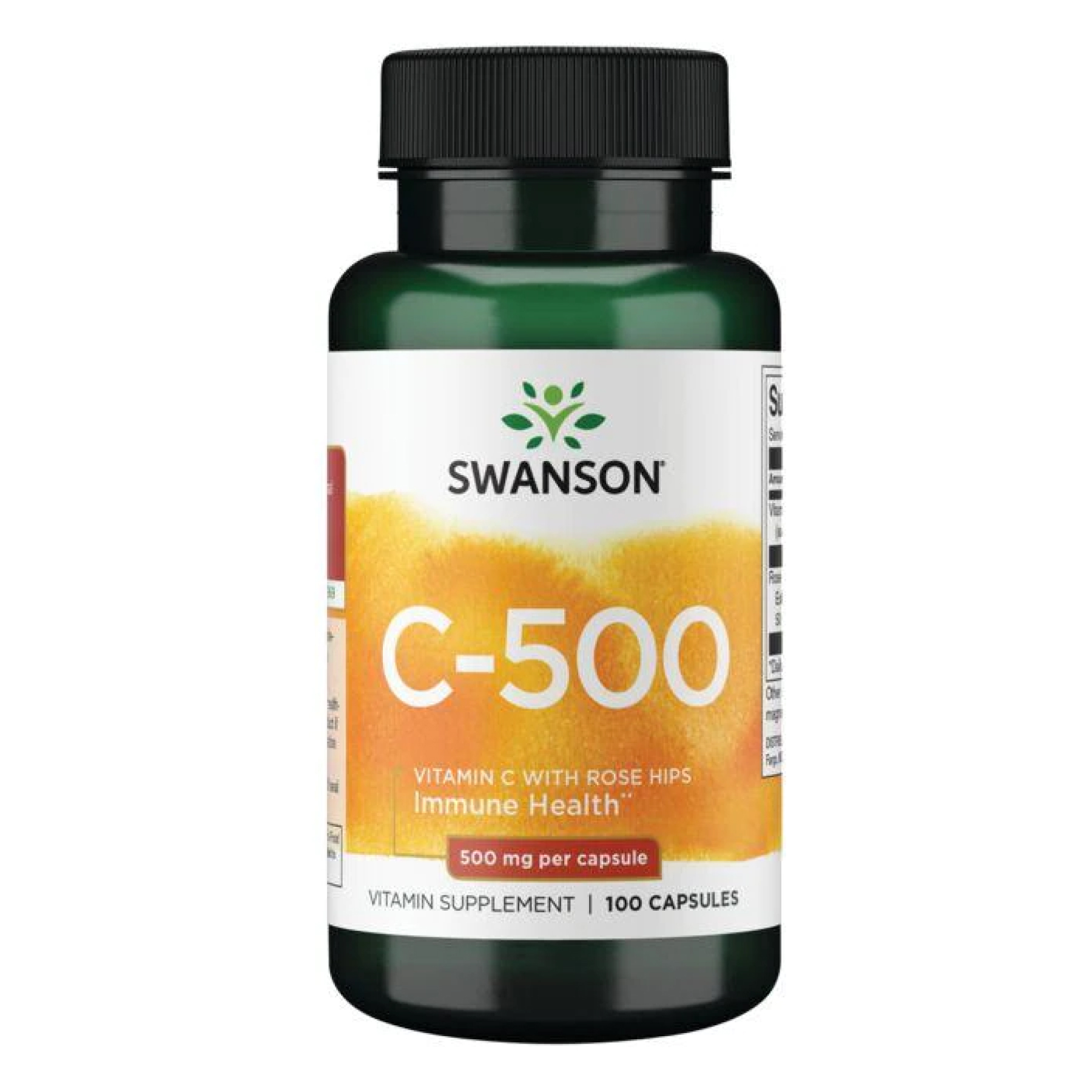 swanson-vitamin-c-with-rose-hips-500-mg-100-caps-87984287322550_ded76e543c Vitamin C with Rose Hips 500 mg - 100 caps - Зображення 1