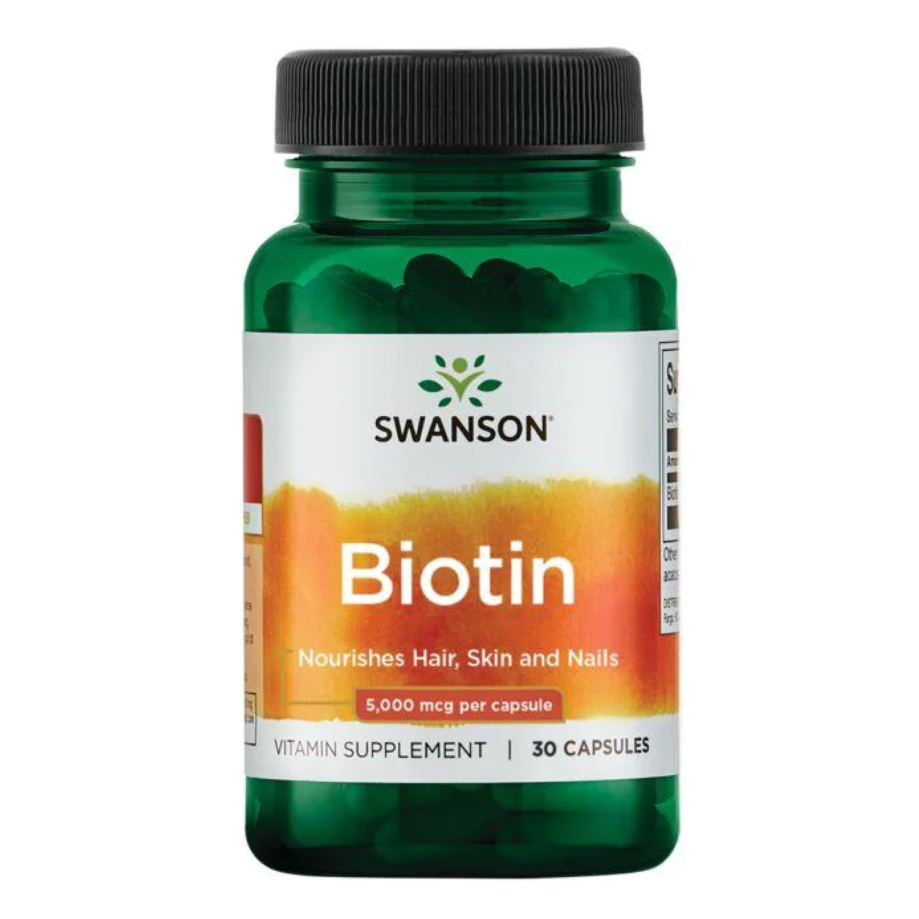 swansonbiotin-5000-30-caps-75340682769994_020ce98bf7 Biotin 5000mcg - 30 caps - Зображення 1