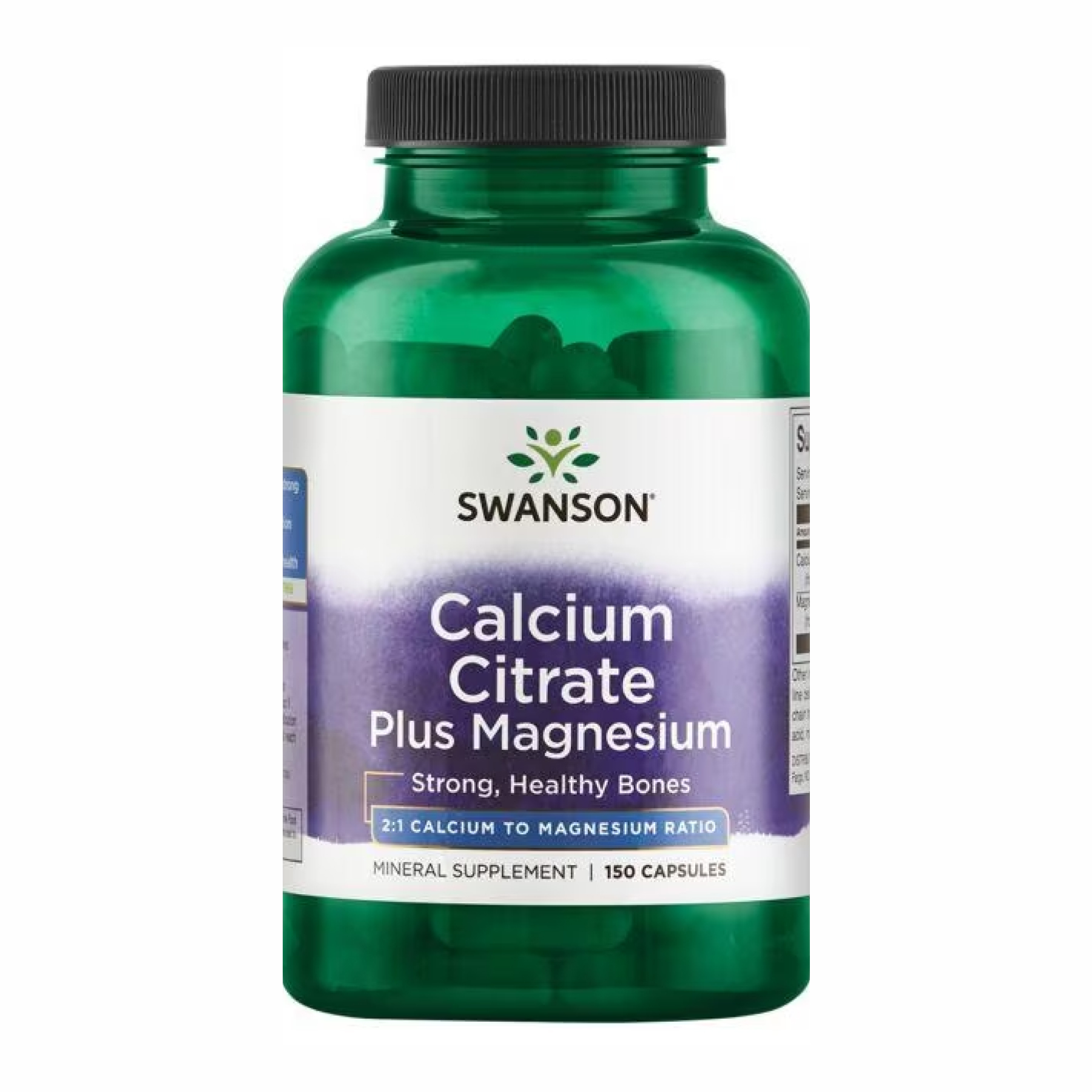 swansoncalcium-citrate-plus-magnesium-150caps-37325593682274_6240e89535 Calcium Citrate Plus Magnesium - 150caps - Зображення 1