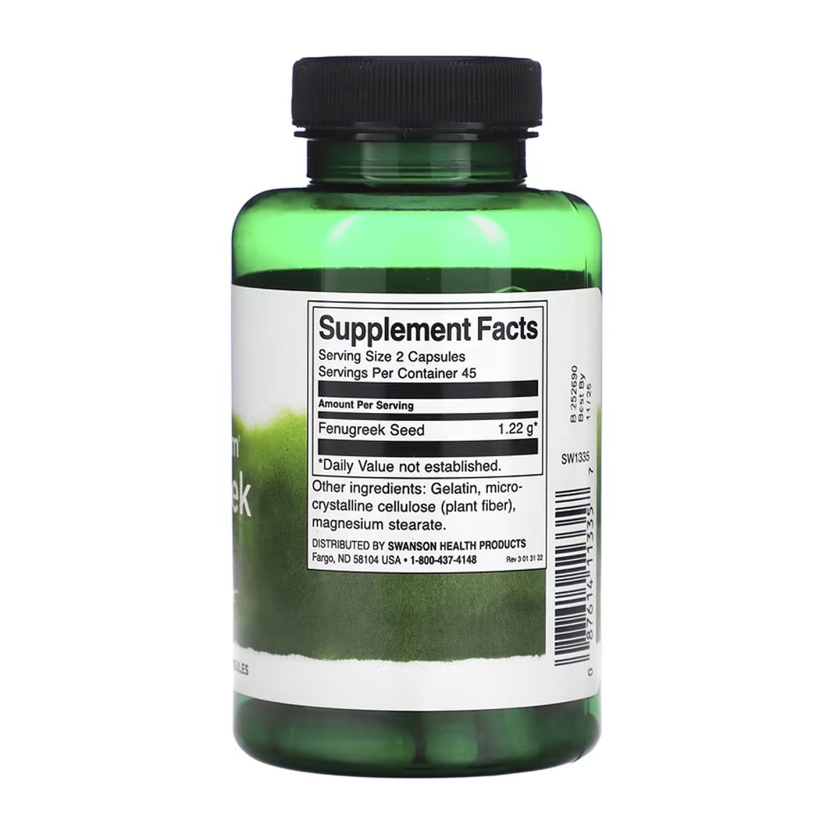 Fenugreek Seed 610mg - 90 cap - Зображення 2