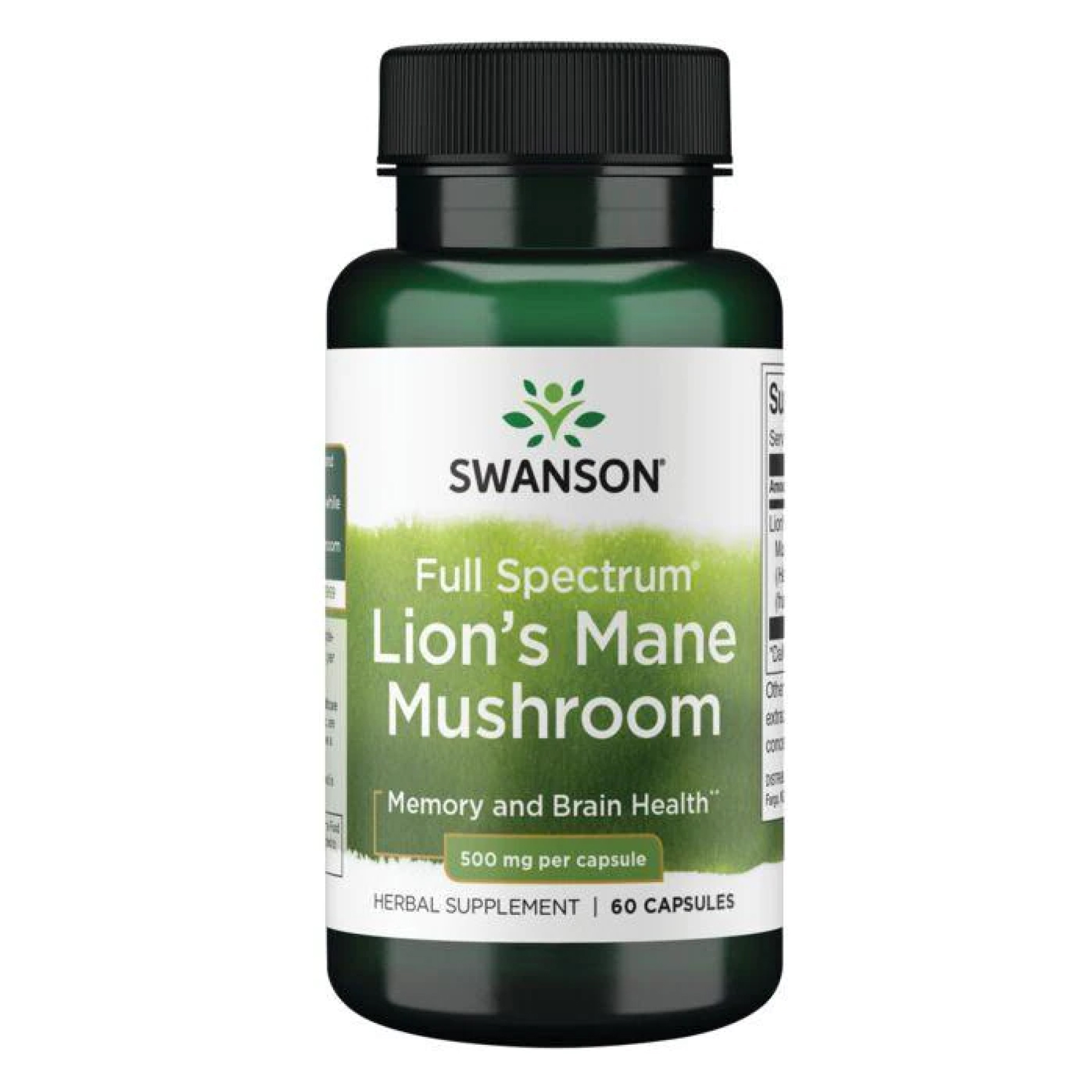 swansonlions-mane-mushroom-500mg-60caps-91229916001883_28b10f90f6 Lions Mane Mushroom 500mg - 60caps - Зображення 1