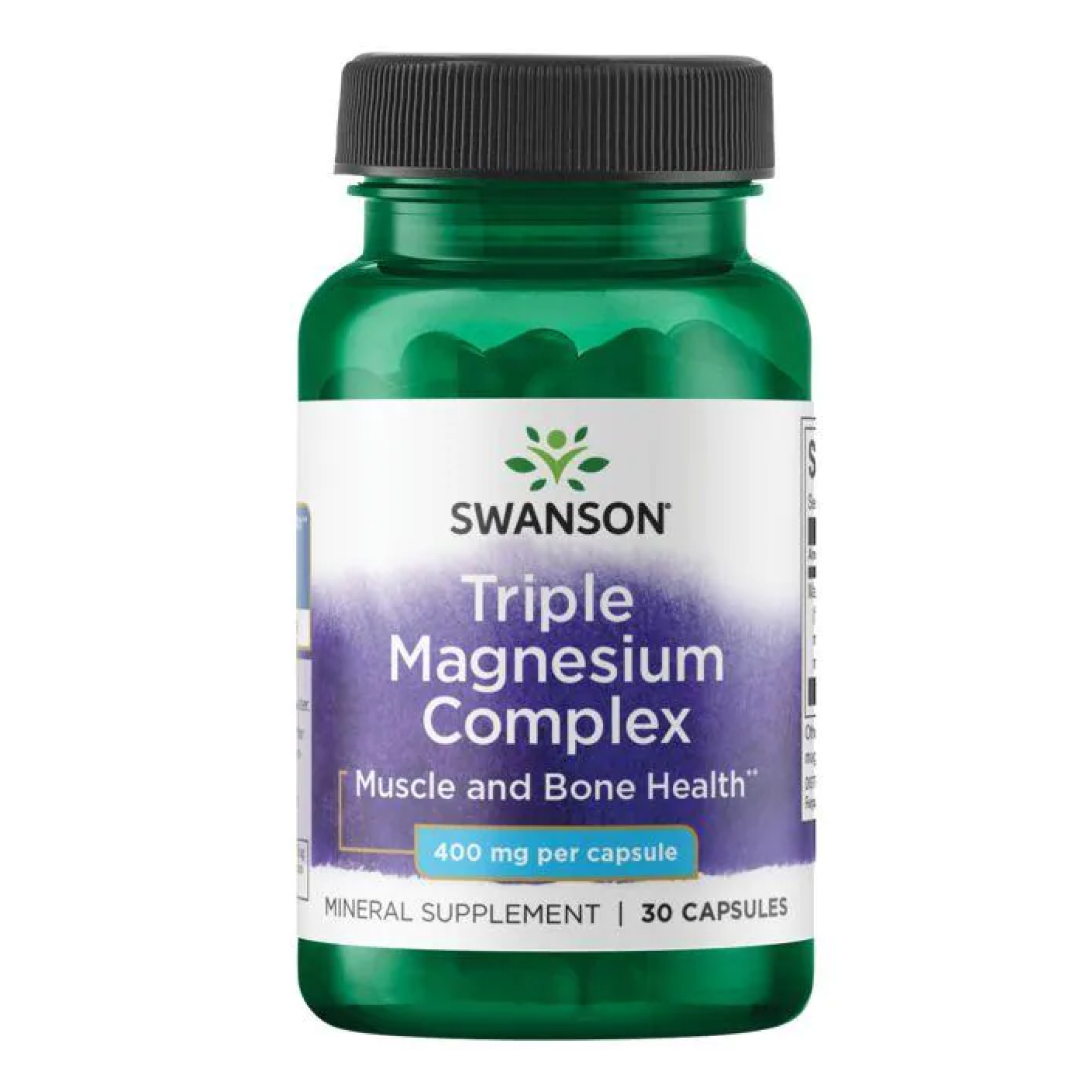 swansontriple-magnesium-complex-400mg-30caps-79195923127301_b4326e97e7 Triple Magnesium Complex 400mg - 30caps - Зображення 1