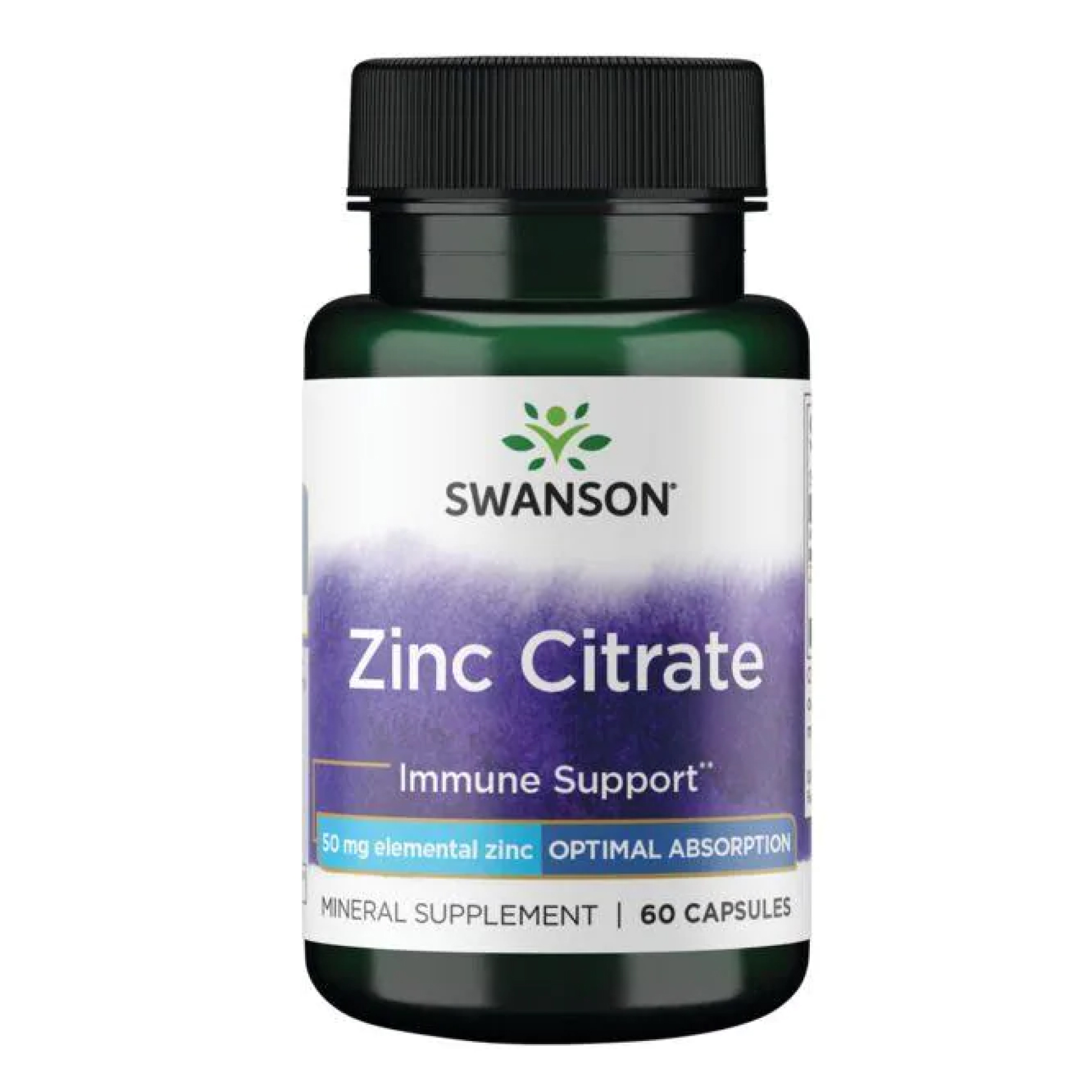 swansonzinc-citrate-50mg-60caps-76709818352219_0281f0907a Zinc Citrate 50mg - 60caps - Зображення 1