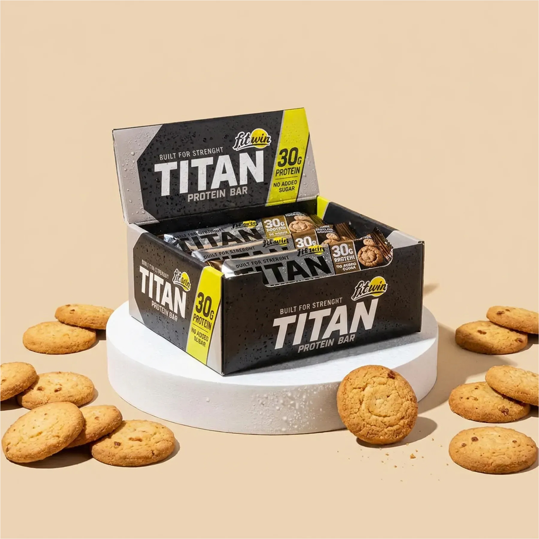 titan-bar-9x85g-butter-cookie-39415074681051_94bc67710d TITAN BAR - 9x85g Creamy cookies - Зображення 1