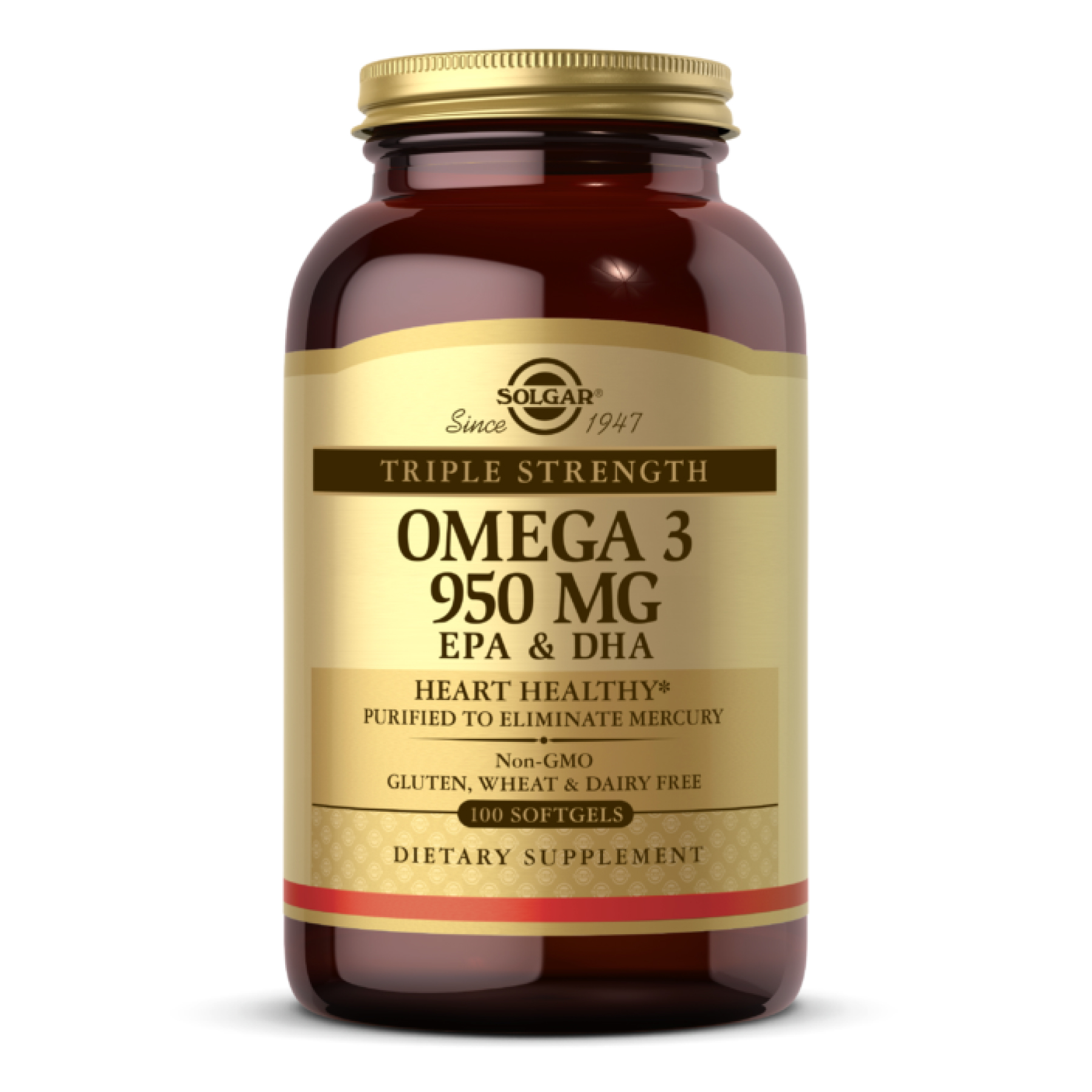 triple-strength-omega-3-950-mg-100-softgels-55514252729195_0bfb161146 Triple Strength Omega-3 950mg - 100 softgels - Зображення 1