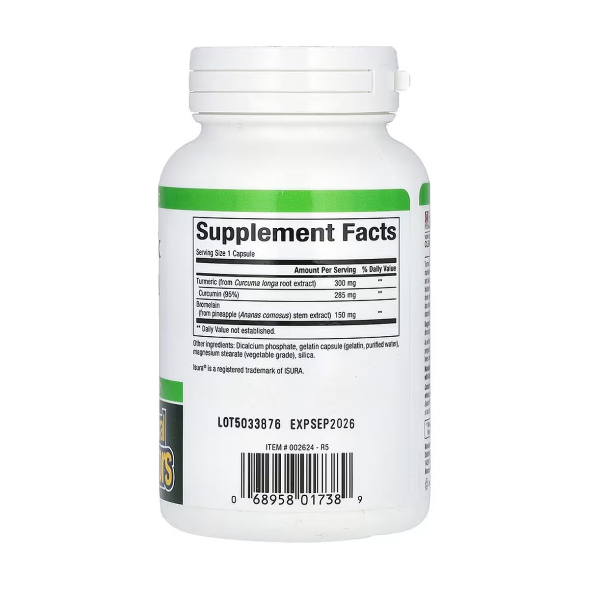 Turmeric & Bromelain 450mg - 90 caps - Зображення 2