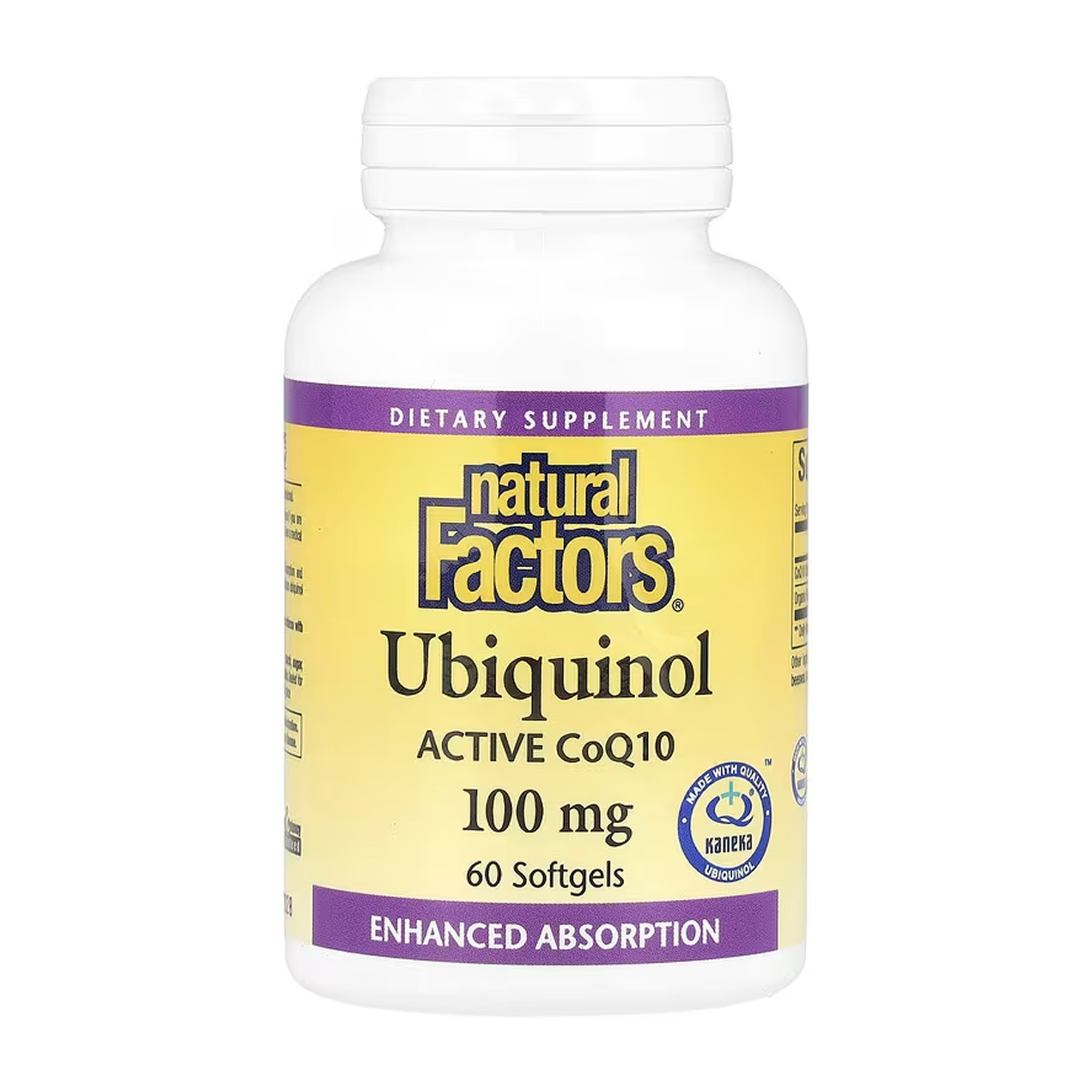 ubiquinol-coq10-100mg-60-softgels-13596588073210_1f8555925f Ubiquinol CoQ10 100mg - 60 softgels - Зображення 1