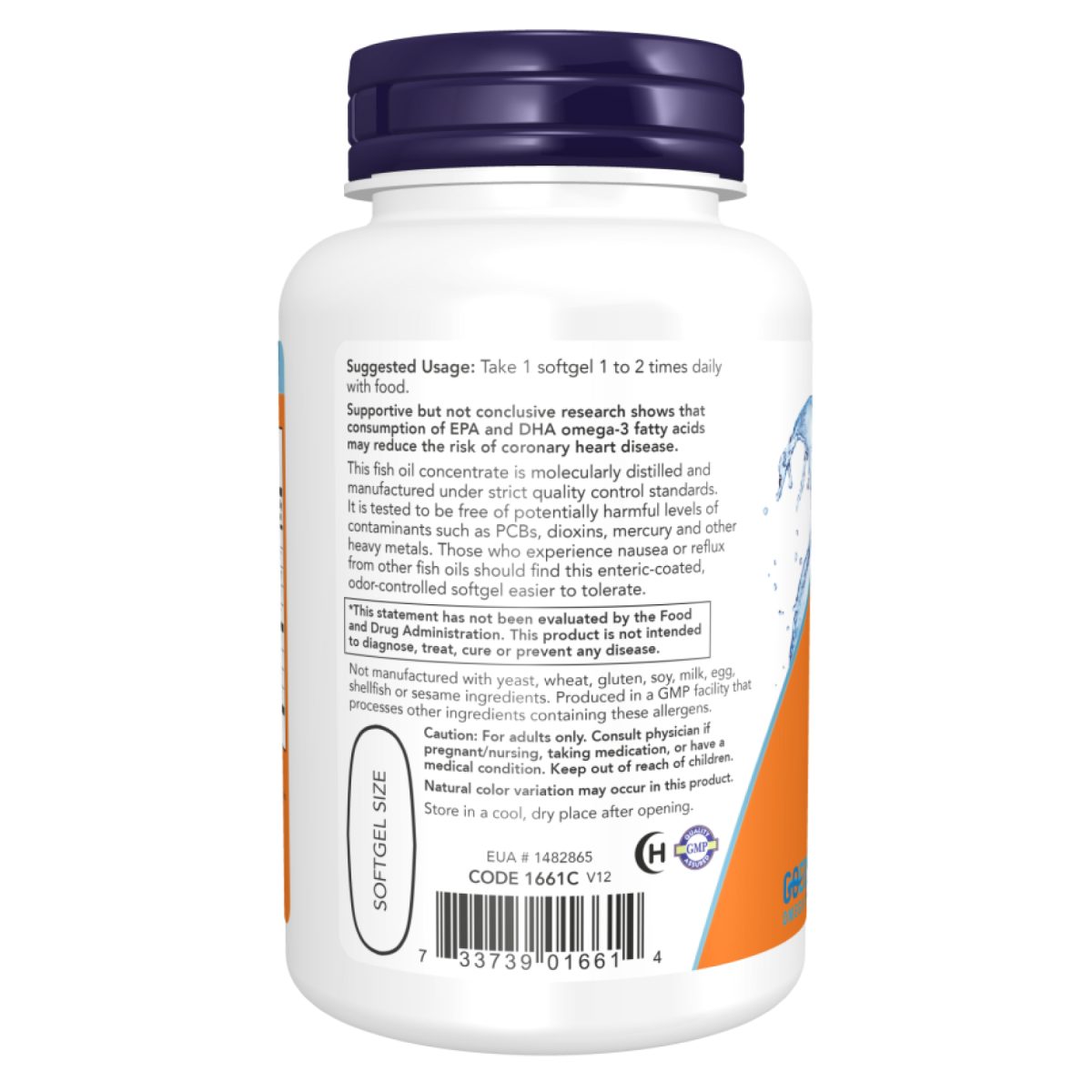 Ultra Omega-3 Fish Oil - 180 Softgels - Зображення 3