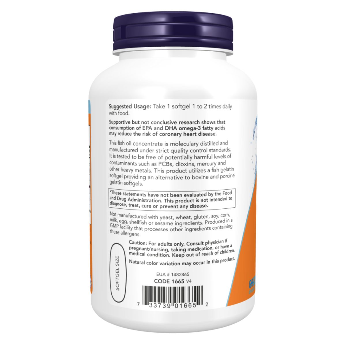Ultra Omega-3 FO 500/250 Fish Gelatin - 180 Softgels - Зображення 3