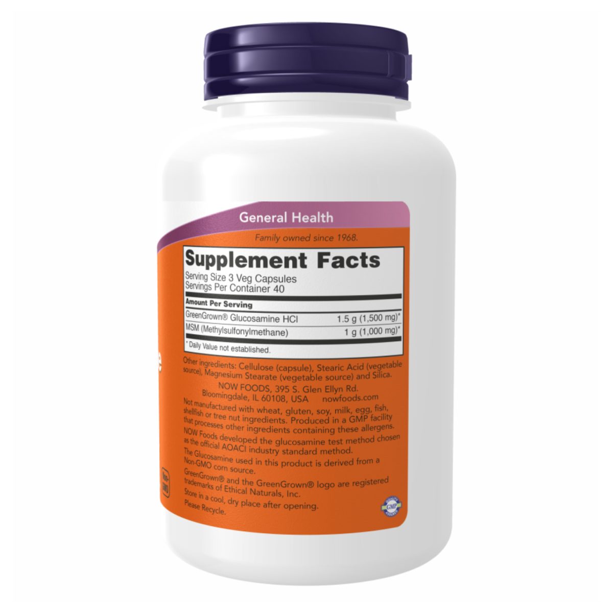 Veg Glucosamin & MSM 500/500 - 240 vcaps - Зображення 2