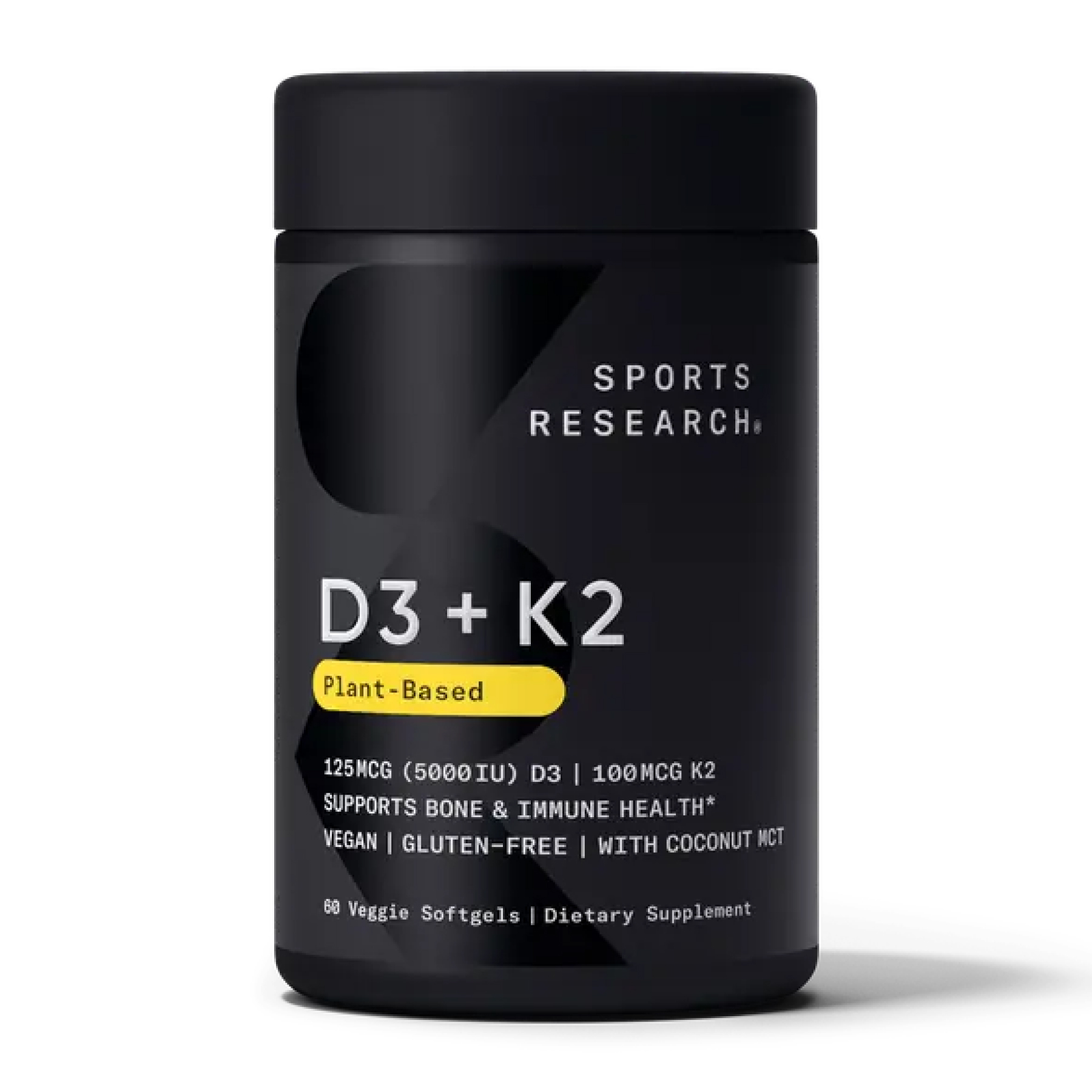 vegan-d3-5000iu-vitamin-k2-100mcg-60-softgels-11509996216391_e08801b213 Vegan D3 5000iu + Vitamin K2 100mcg - 60 softgels - Зображення 1