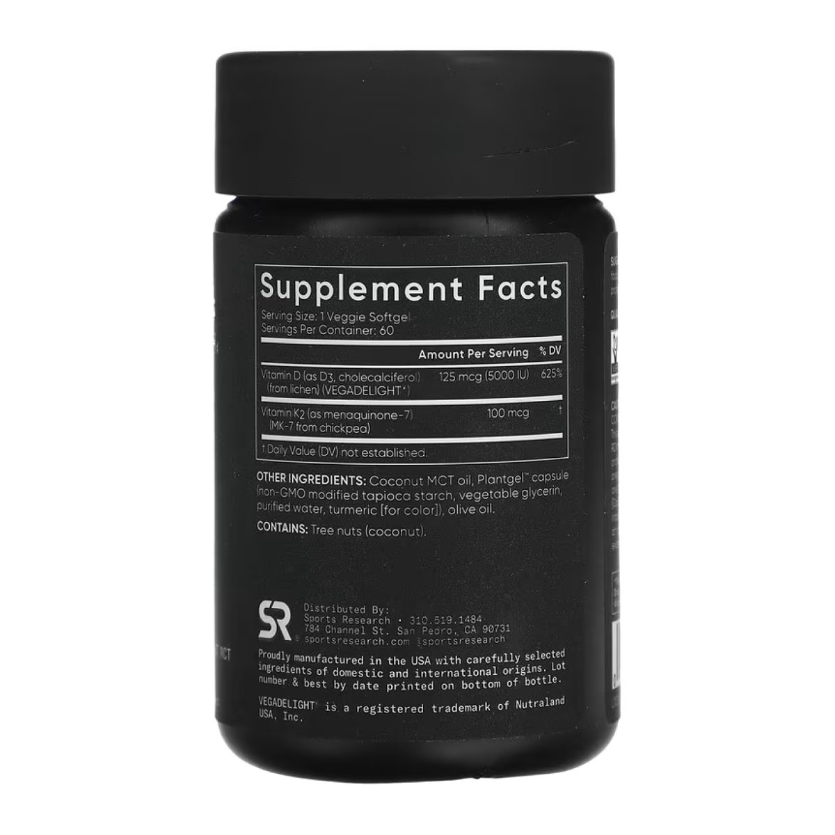 Vegan D3 5000iu + Vitamin K2 100mcg - 60 softgels - Зображення 2