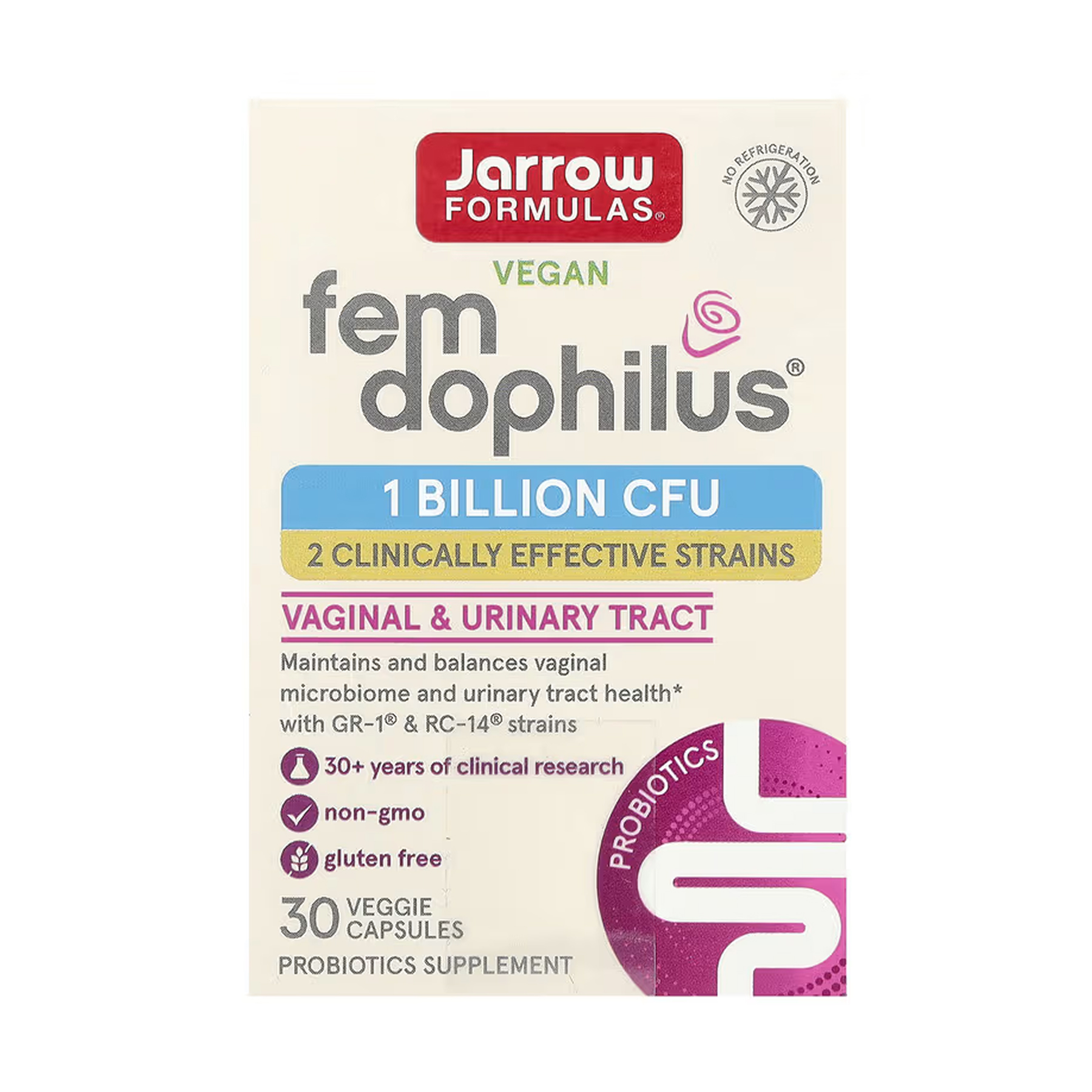 vegan-fem-dophilus-1-billion-cfu-30-vcaps-26827915264444_0e8aa0e665 Vegan Fem Dophilus® 1 Billion Cfu - 30 vcaps - Зображення 1