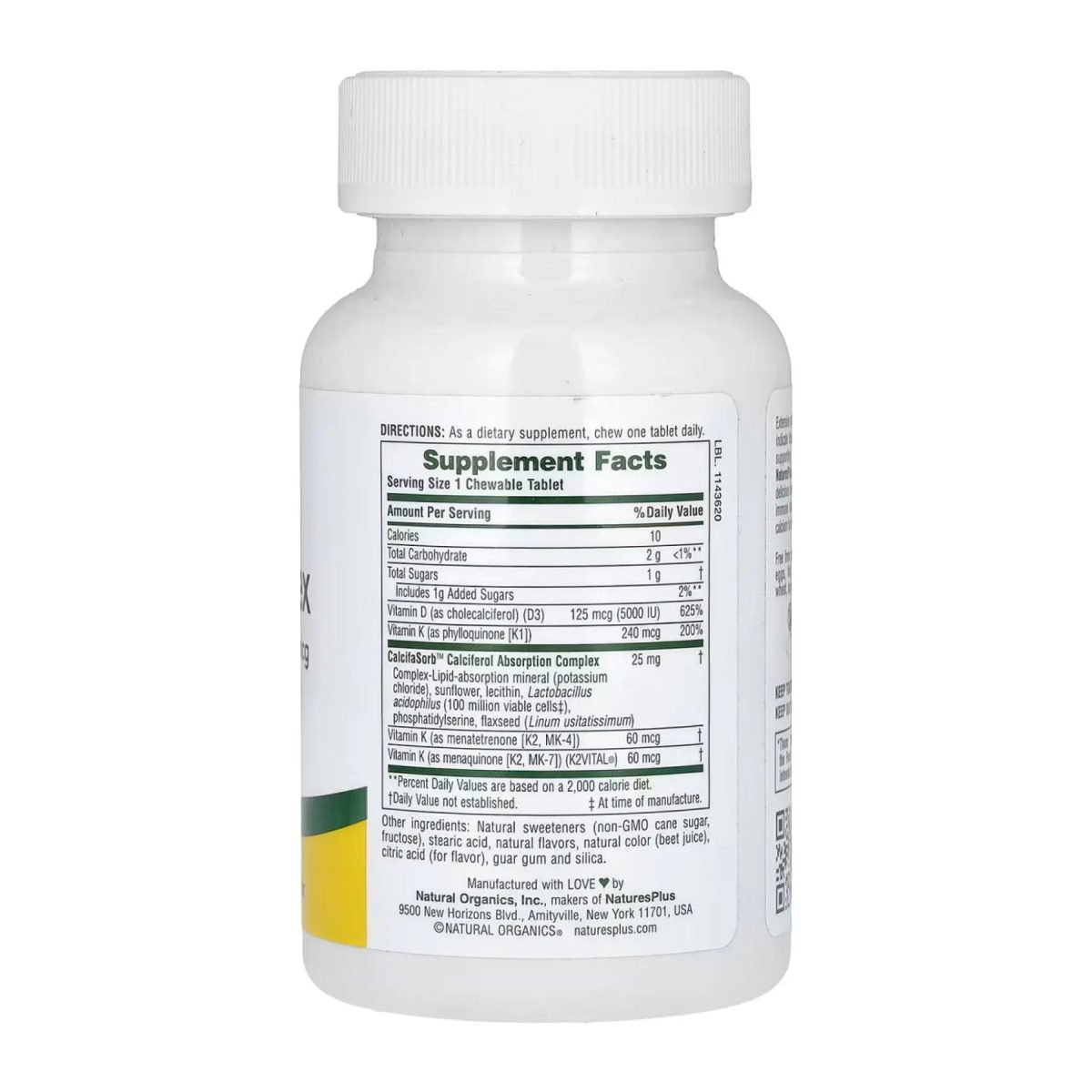 VIT D & K Complex 125mcg 5000 IU/ 240 mcg - 60 tabs - Зображення 2