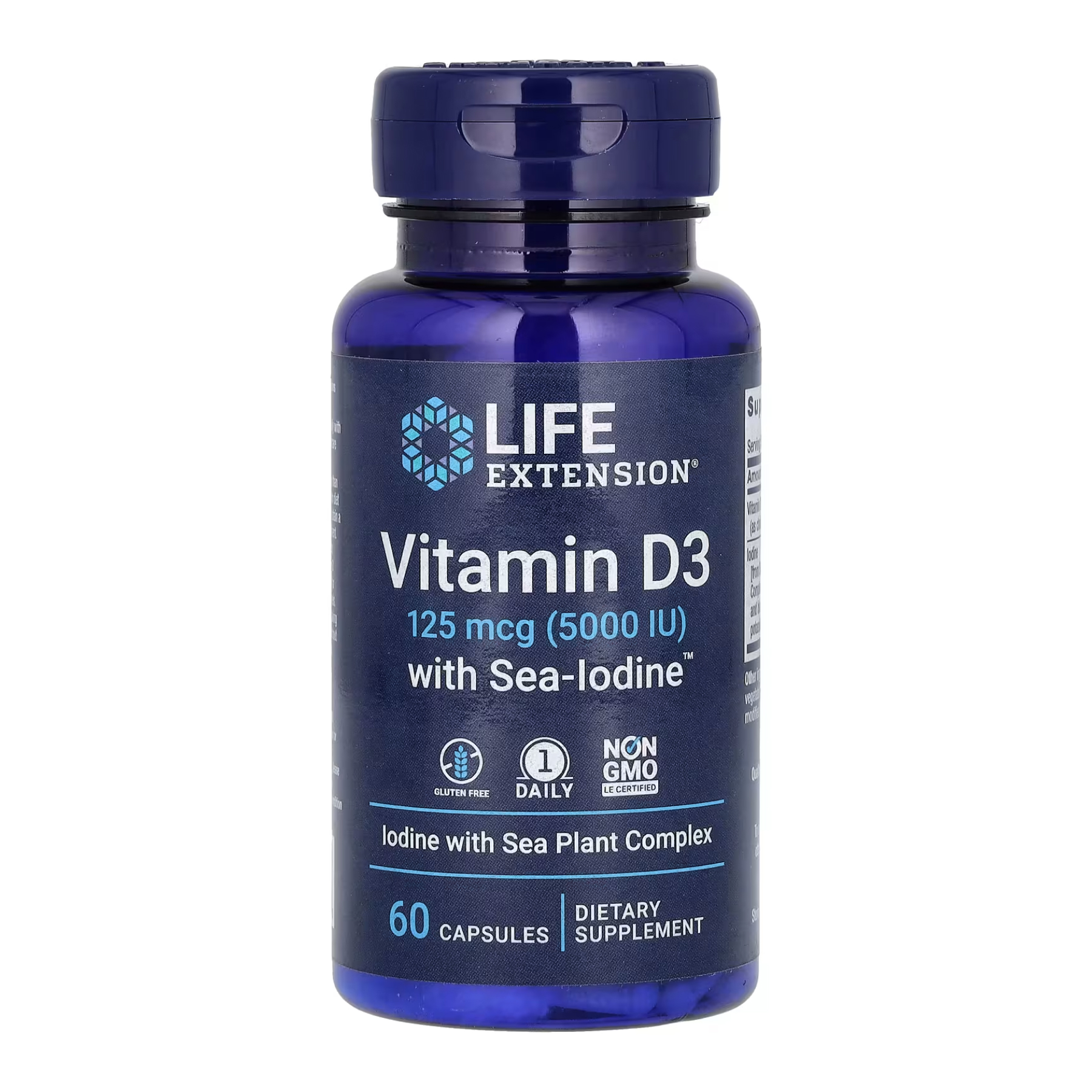 vit-d3-with-sea-iodine-125-mcg-5000-iu-60cap-125-mcg-5000-iu-60-capsul-28279880801627_fbb07e63d2 Vit D3 with Sea-Iodine™ 125 mcg (5000 IU) - 60 caps - Зображення 1