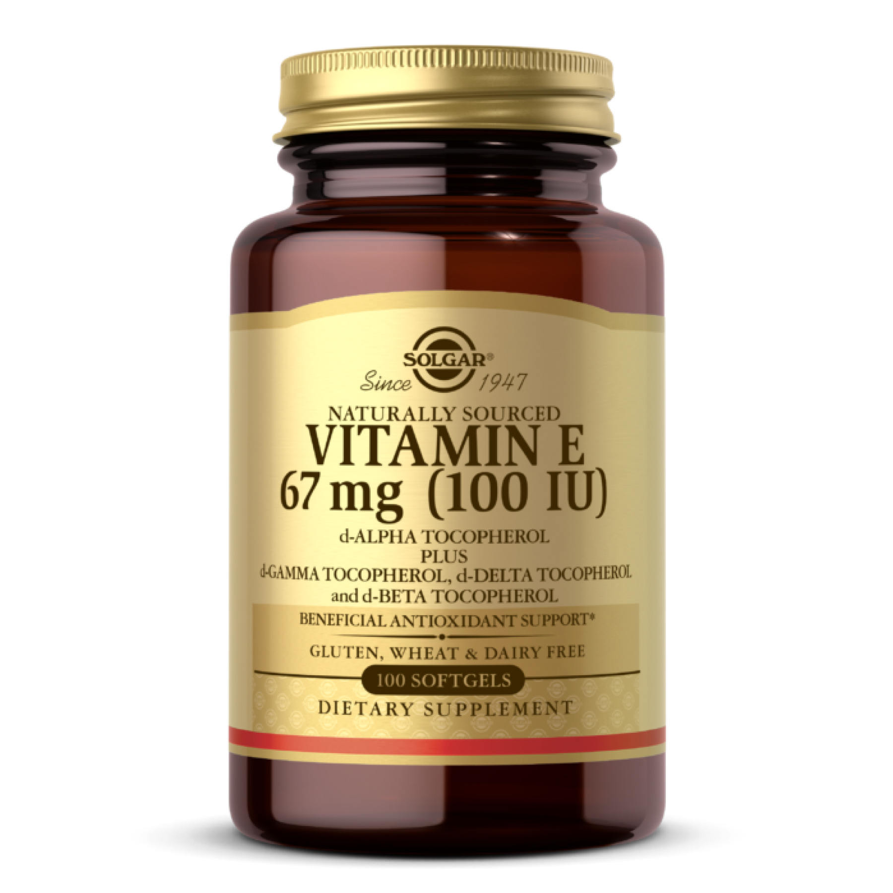 vit-e-mixed-100iu-100sfg-37702323663444_8bc8d6db40 Vitamin E 67mg (100 IU) Mixed - 100 softgels - Зображення 1