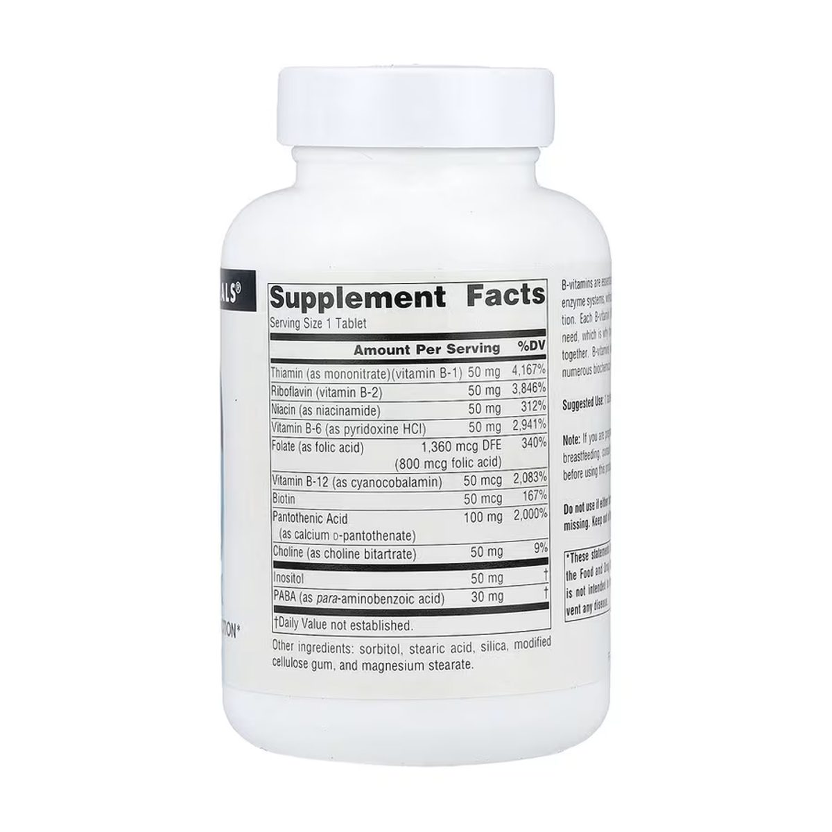 Vitamin B-50 Complex 50mg - 50 tabs - Зображення 2