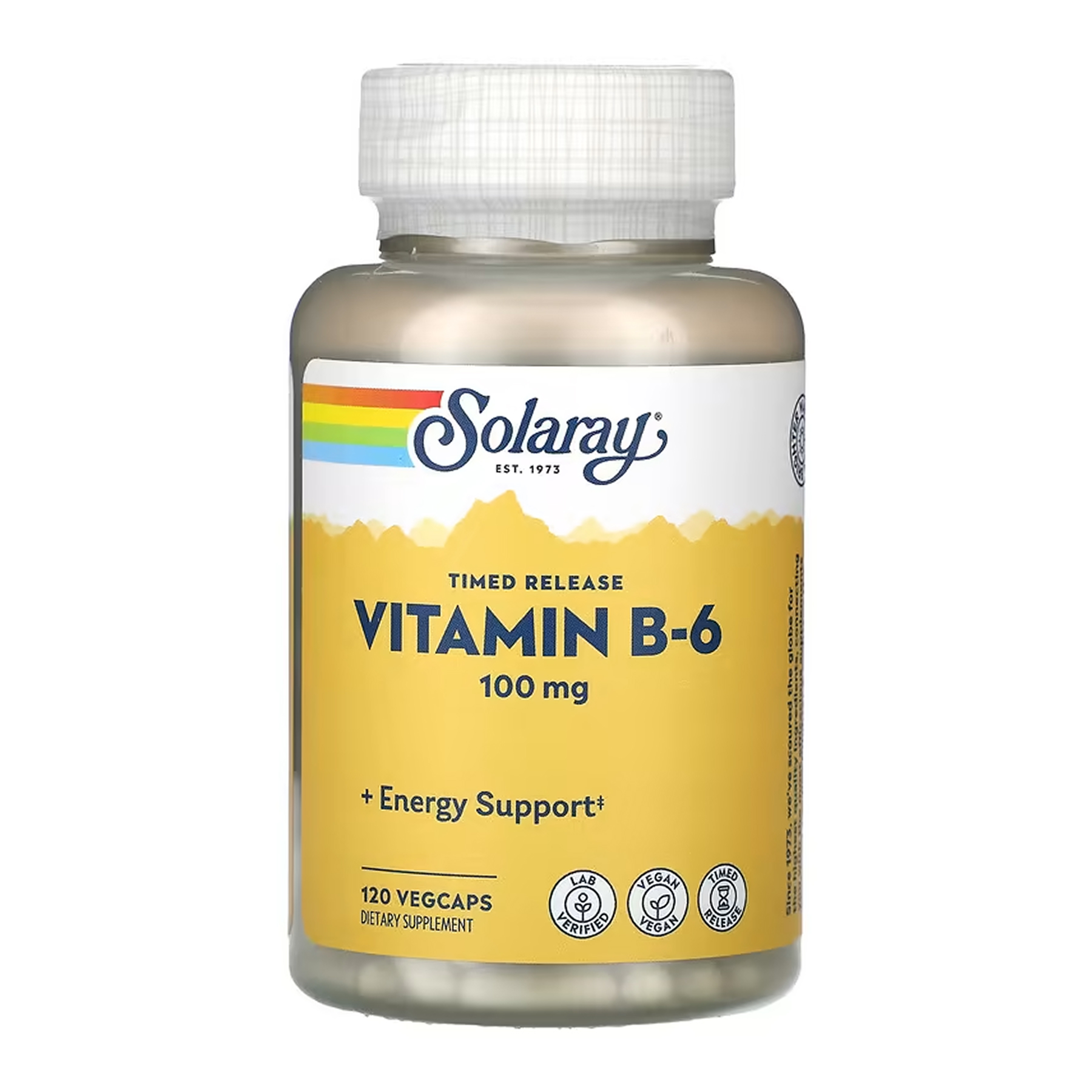 vitamin-b-6-100mg-120-vcaps-77621492487287_5c082f1643 Vitamin B-6 100mg - 120 vcaps - Зображення 1