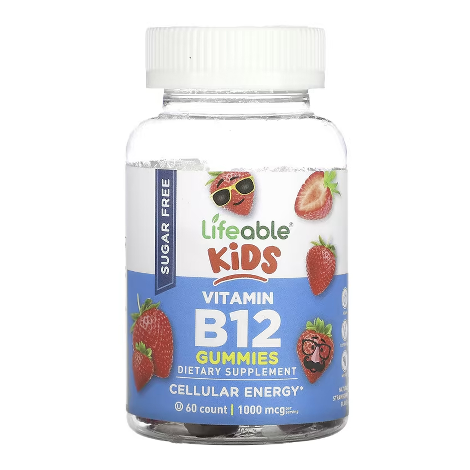 vitamin-b12-kids-60-gummiesid-48515380749360_ab100a0985 Vitamin B12 Kids Sugar Free - 60 gummies - Зображення 1