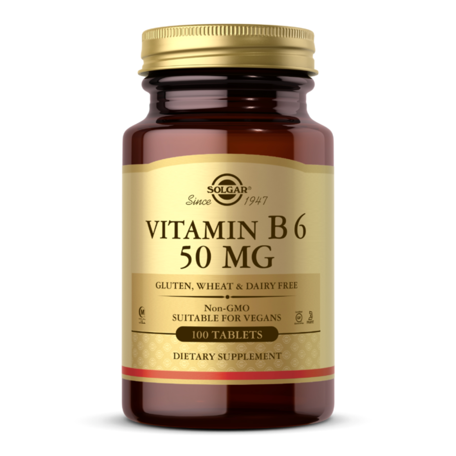 vitamin-b6-50-mg-tablets-100-tab-22494238576553_88d1fc73b8 Vitamin B6 50mg - 100 tabs - Зображення 1