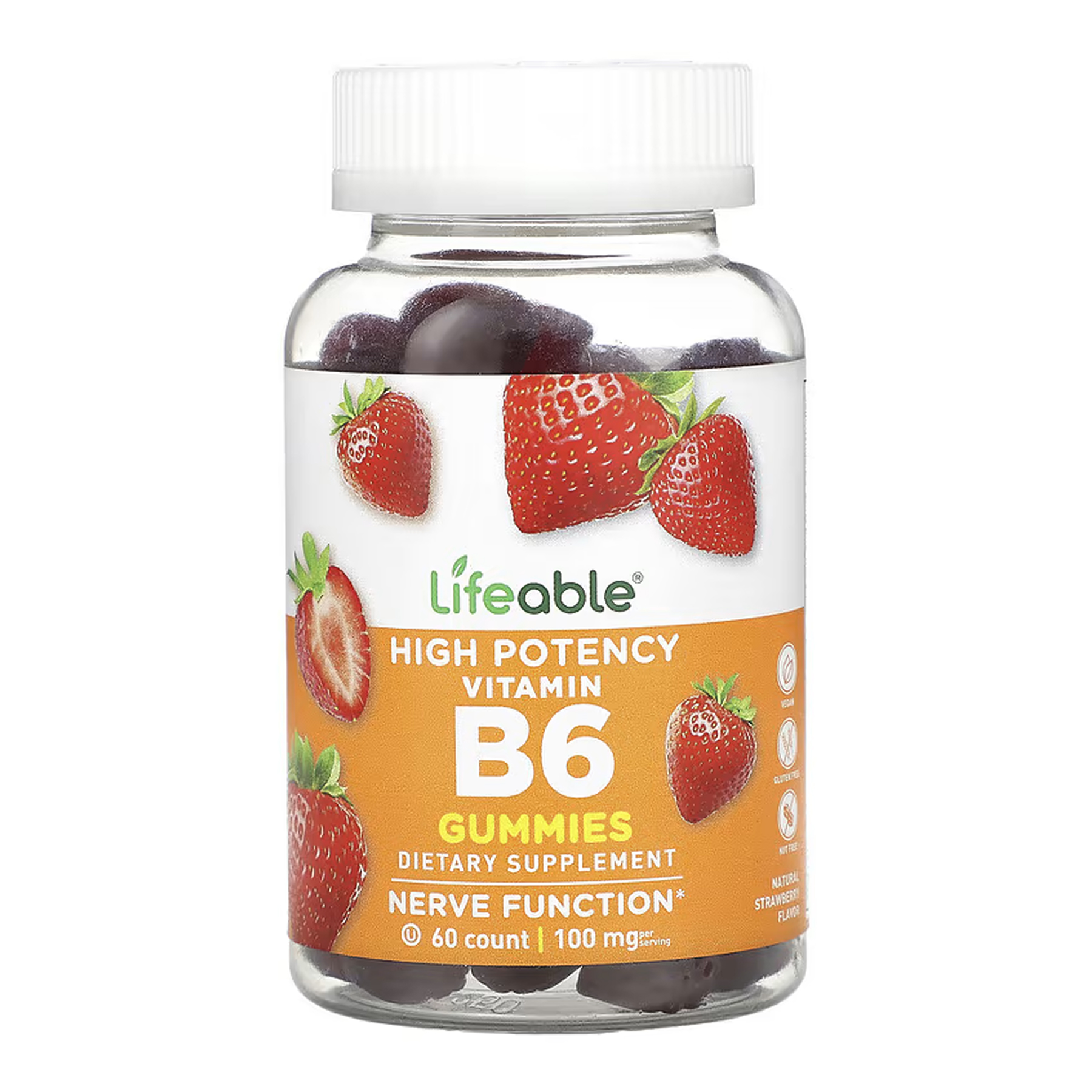 vitamin-b6-adult-60-gummies-96002877097293_b05291e130 Vitamin B6 Adult - 60 gummies - Зображення 1
