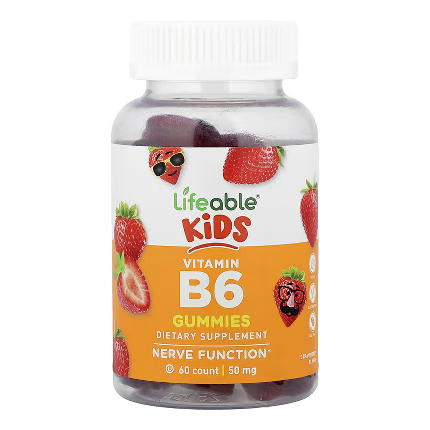 vitamin-b6-kids-60-gummies-83319991599859_89aa066793 Vitamin B6 Kids - 60 gummies - Зображення 1