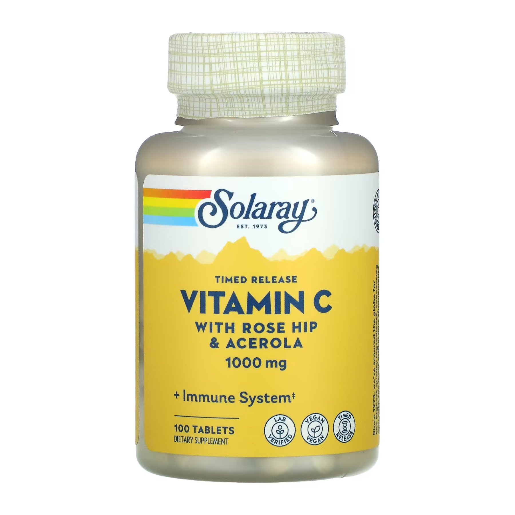 vitamin-c-with-rose-hips-ace-1000mg-100-tabs-57709152575026_aeaf85b5f7 Vitamin C with Rose Hips & Ace 1000mg - 100 tabs - Зображення 1
