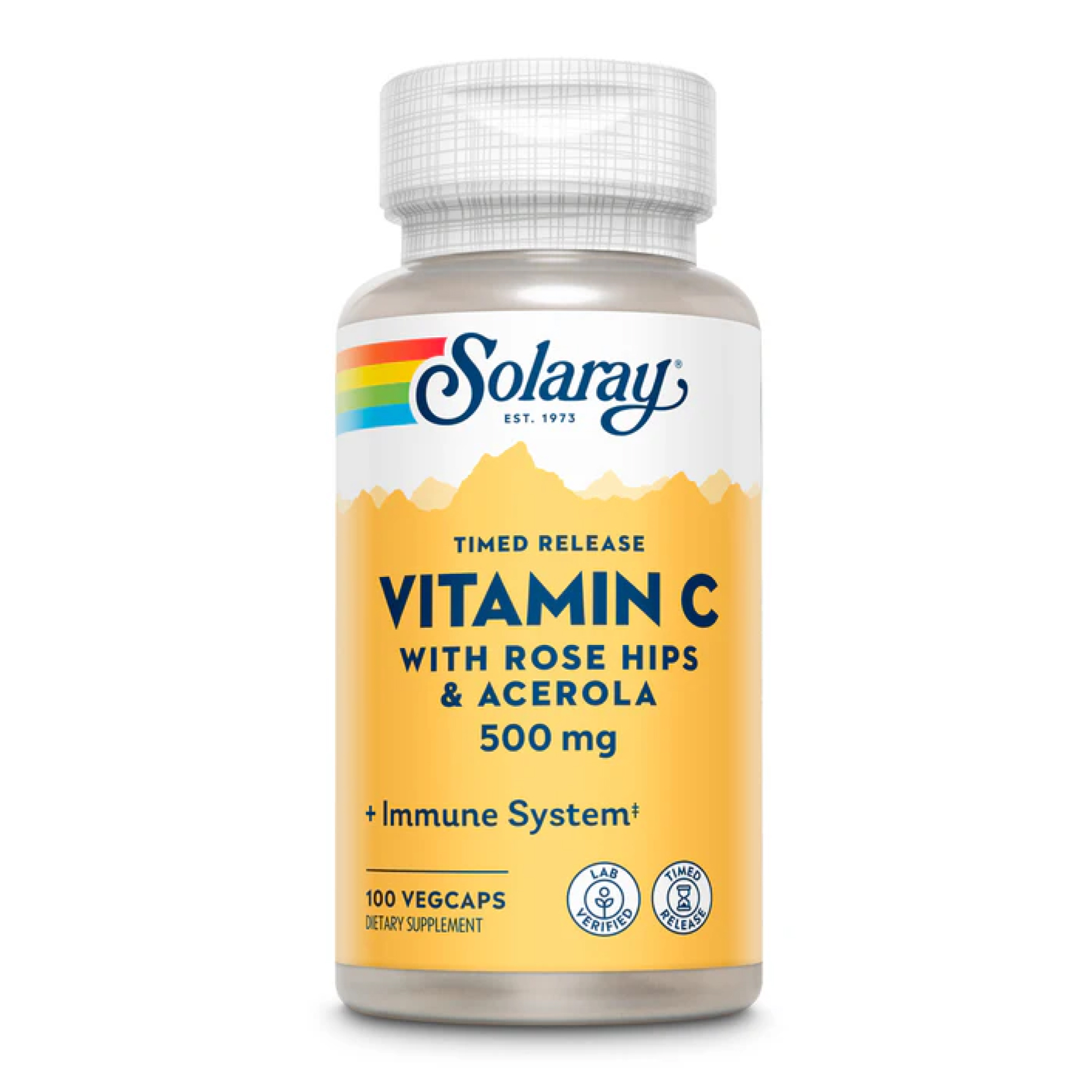 vitamin-c-with-rose-hips-acerola-timed-release-500mg-100-vcaps-33500081717545_fc9370b800 Vitamin C with Rose Hips & Acerola, Timed Release 500mg - 100 vcaps - Зображення 1