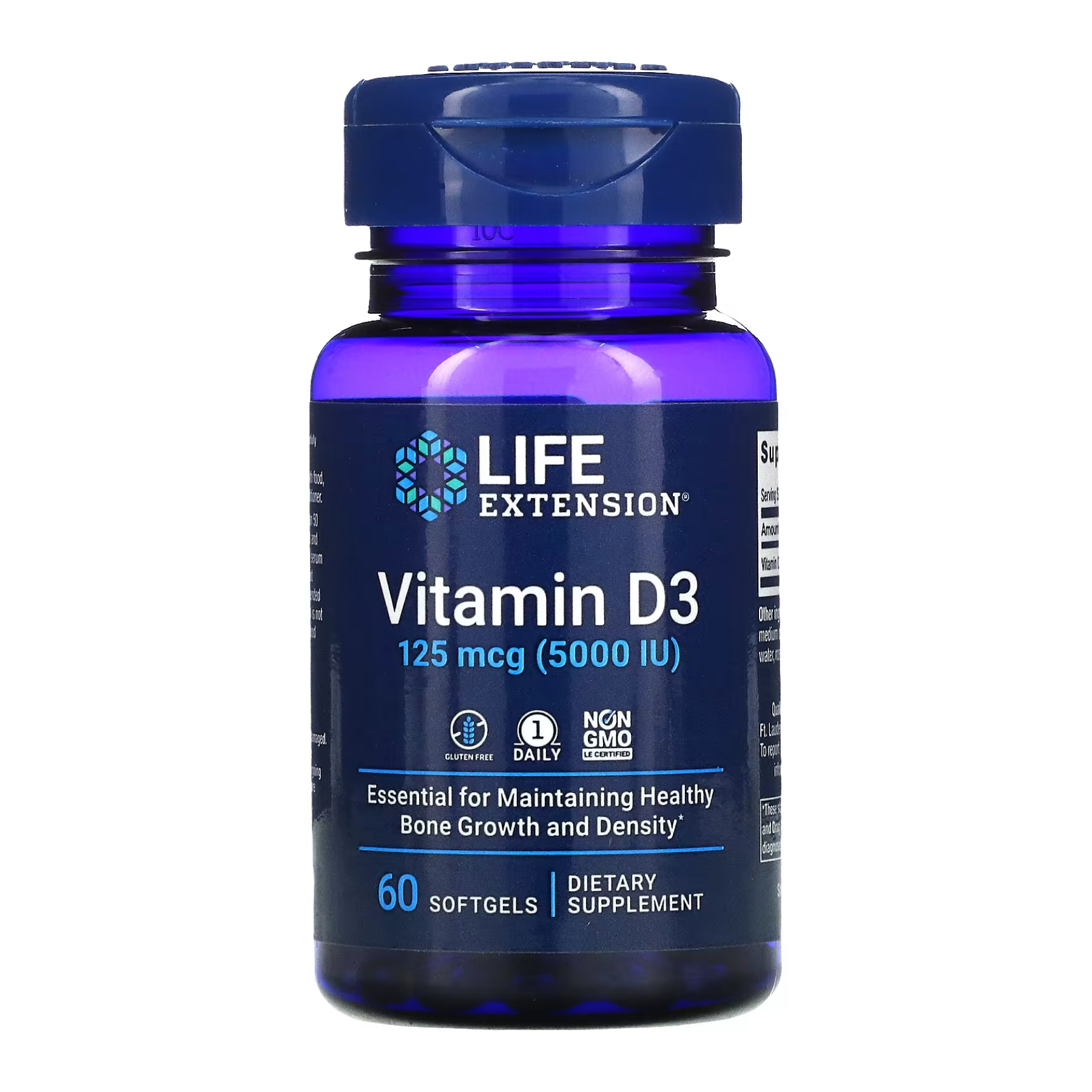 vitamin-d3-125-mcg-5000-iu-60-softgels-125-mcg-5000-iu-60-softgels-70939470947483_60b2f14baa Vitamin D3 125 mcg (5000 IU) - 60 softgels - Зображення 1