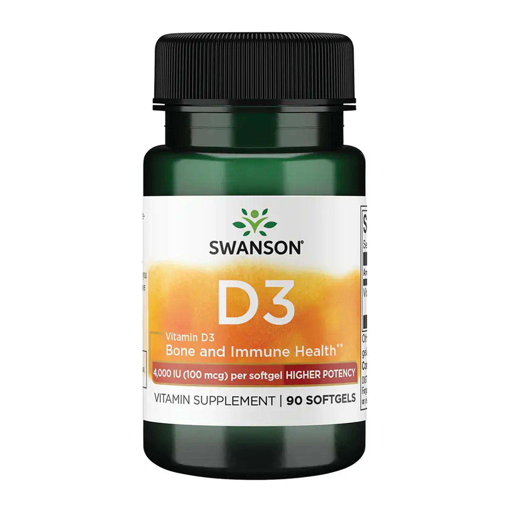 vitamin-d3-4000-iu-100-mcg-90-softgels-12285593843650_0dc32dce0a Vitamin D3 4000 IU (100 mcg) - 90 softgels - Зображення 1