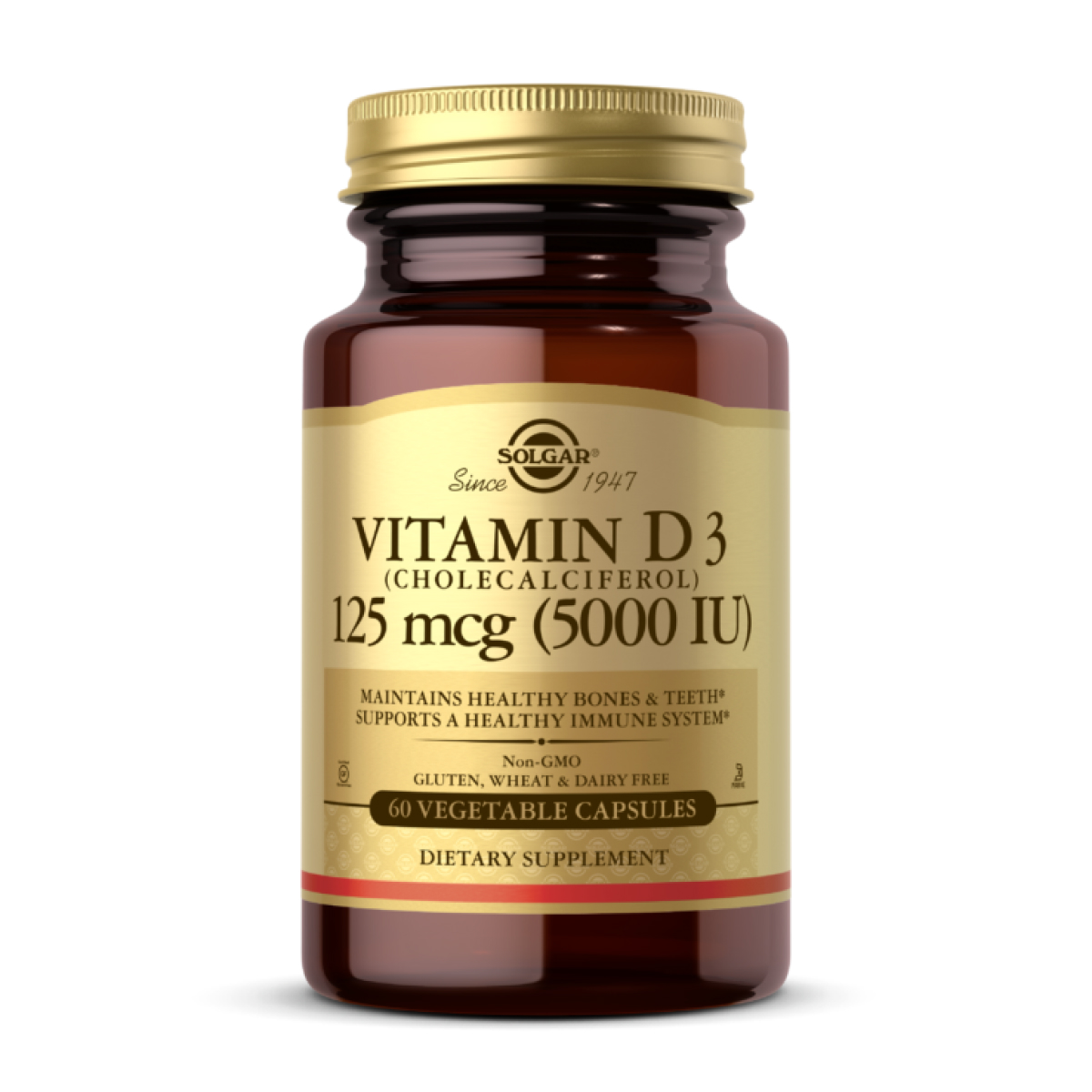 vitamin-d3-cholecalciferol-125-mcg-5000-iu-60-vcaps-21353696891318_f536577f70 Vitamin D3 (Cholecalciferol) 125 mcg (5,000 IU) - 60 vcaps - Зображення 1