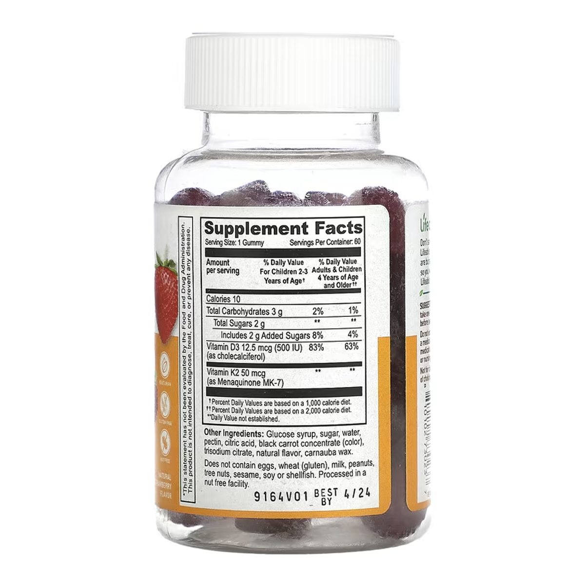 Vitamin D3 + K2 Kids - 60 gummies - Зображення 2