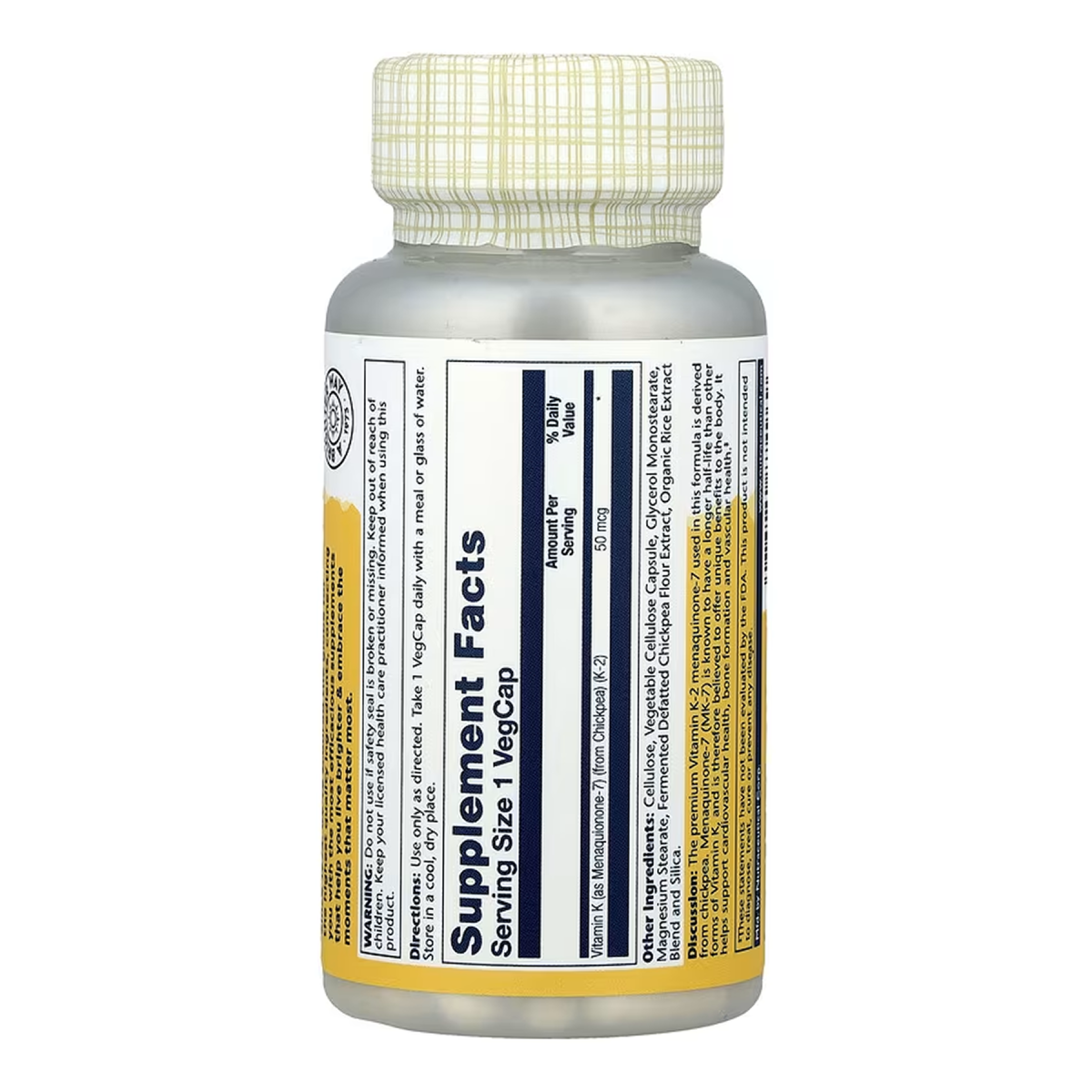 Vitamin K-2 MK-7 50mcg - 60 vcaps - Зображення 2