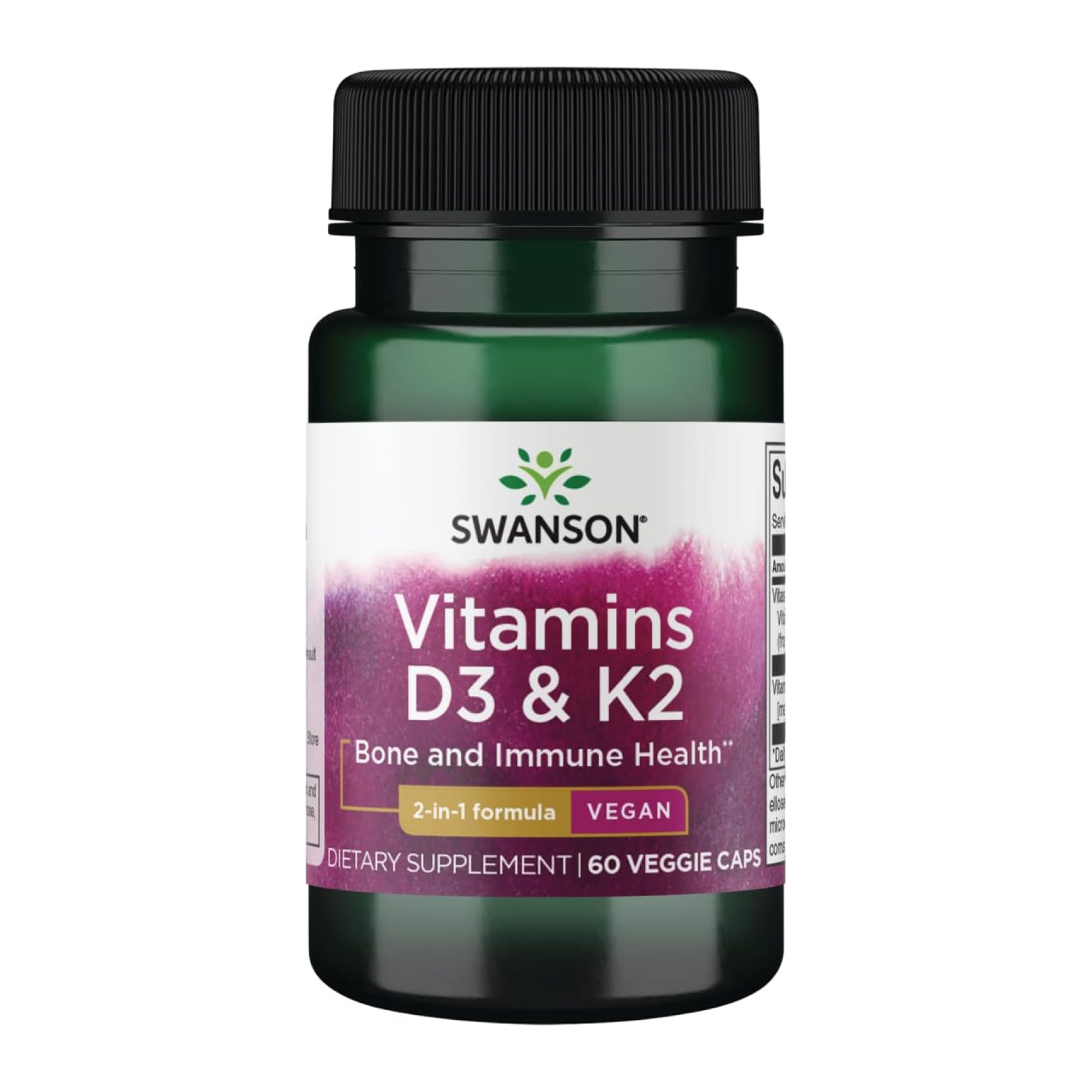 vitamins-d3-k2-2000-60-vcaps-76697921742522_6dbd0c5542 Vitamins D3 & K2 2000 Iu & 75mcg - 60 vcaps - Зображення 1