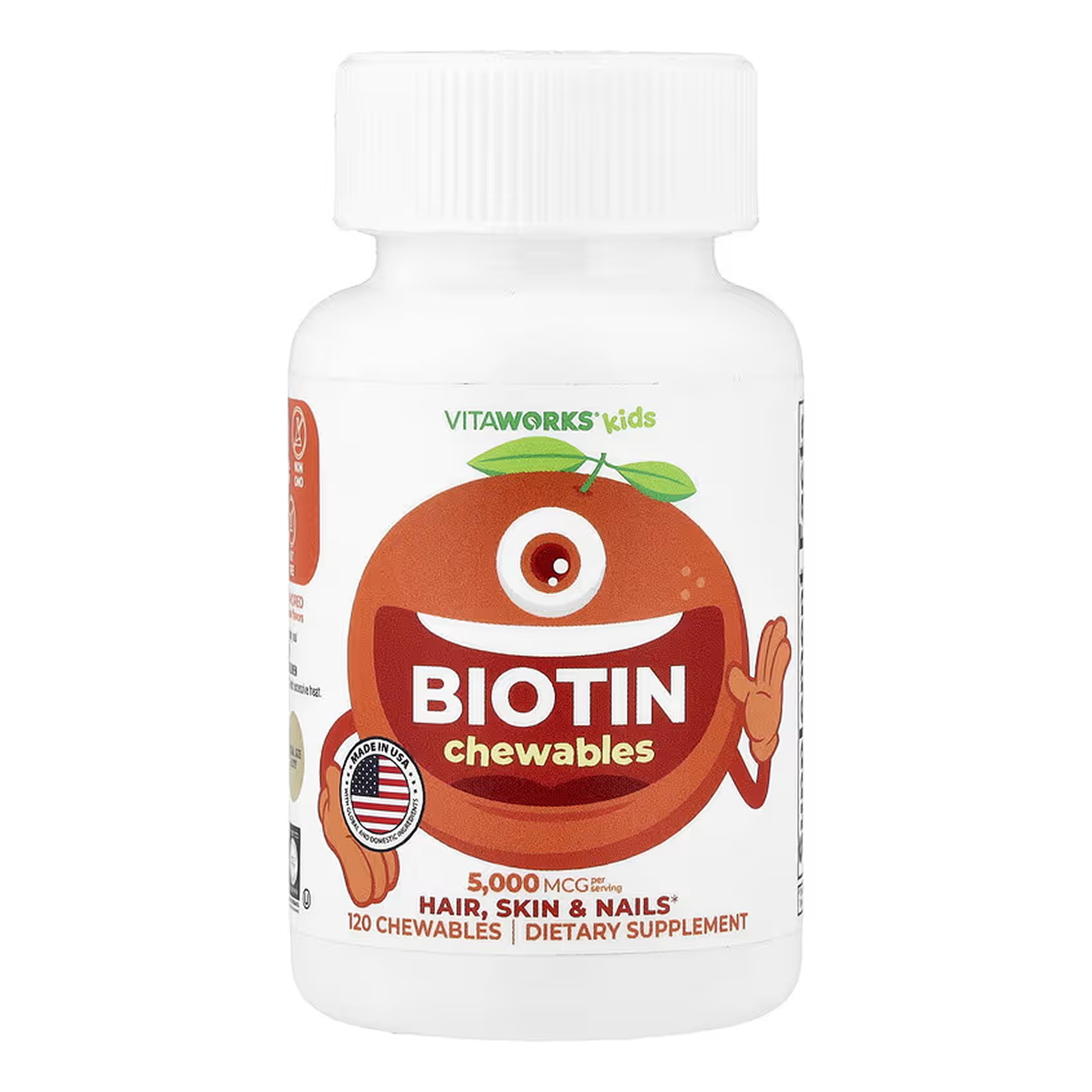 vitaworks-kids-biotin-120-shewables-76877405337794_cefecaac70 VitaWorks Kids Biotin - 120 сhewables - Зображення 1