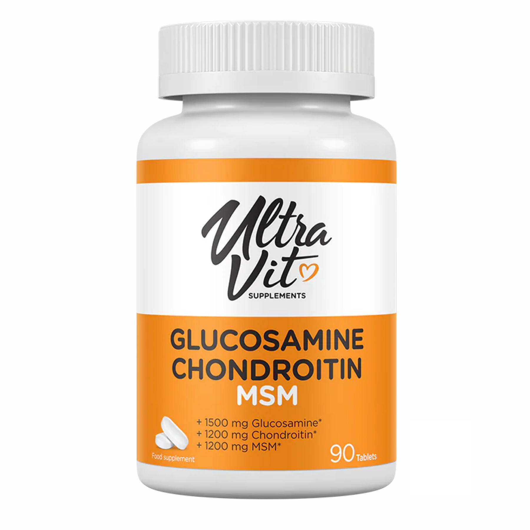 vplabglucosamine-chondroitin-msm-90-tabsid-27482475787548_a07b954aee Ultravit Glucosamine Chondroitin MSM - 90 tabs - Зображення 1