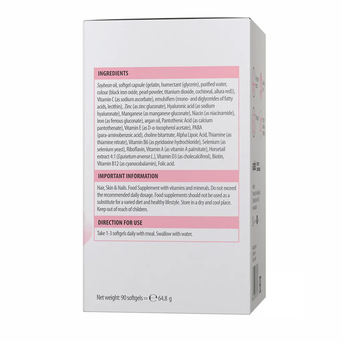 Ultra Women's Hair, Skin & Nails - 90 softgels - Зображення 3
