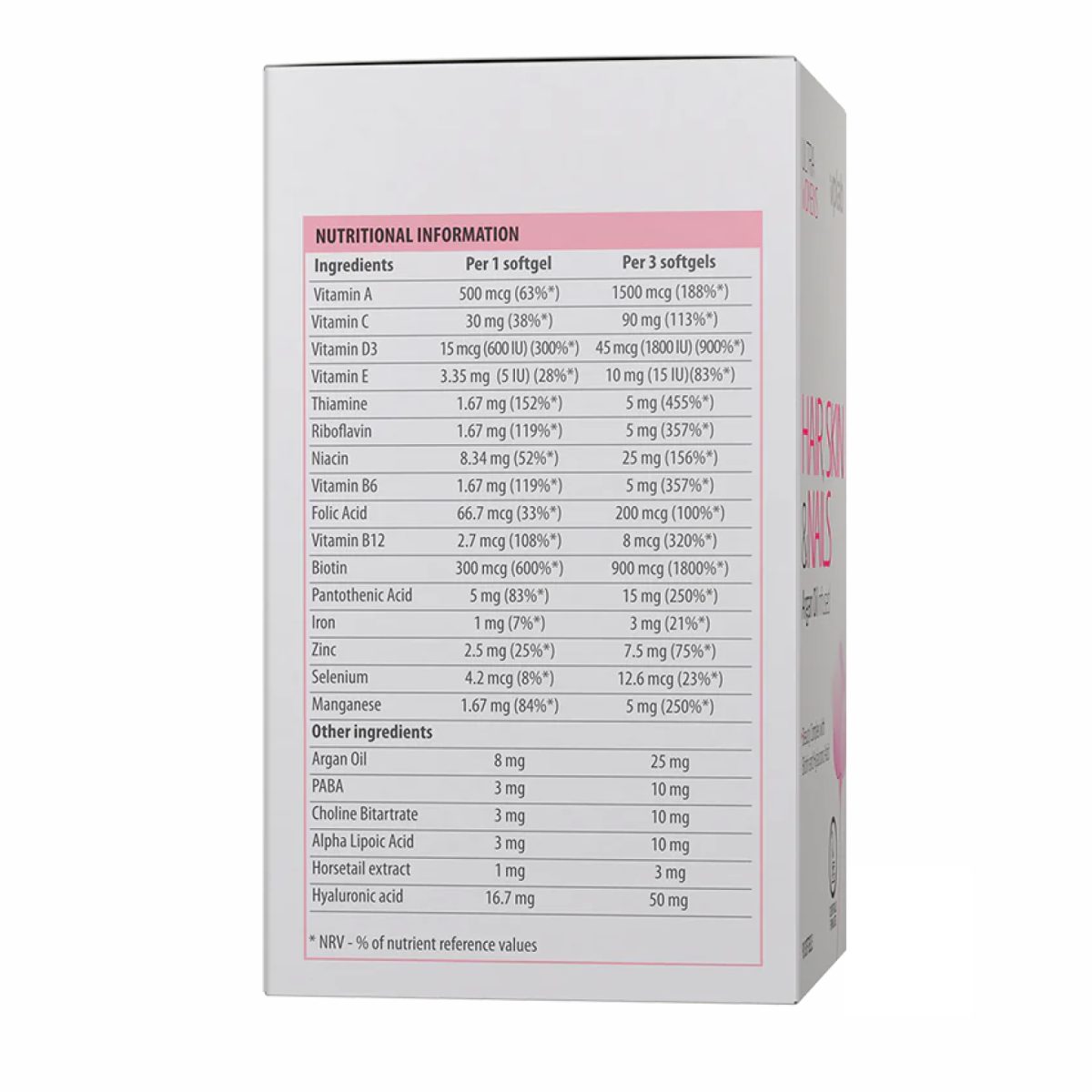 Ultra Women's Hair, Skin & Nails - 90 softgels - Зображення 2